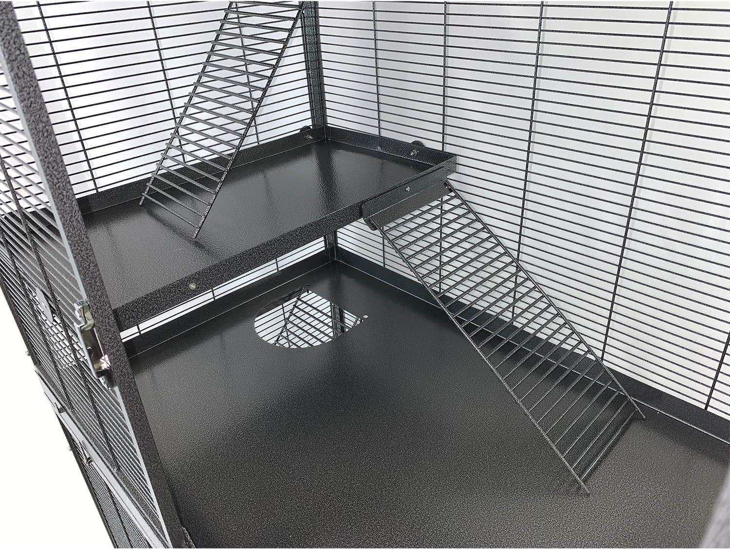 6 Level Mansion Cage for Small Pets - Multi-Level Hamster Cage with Tubes & Accessories - Perfect for Hamsters, Mice, Gerbils - Fun Climbing & Play Habitat for Pet Rodents