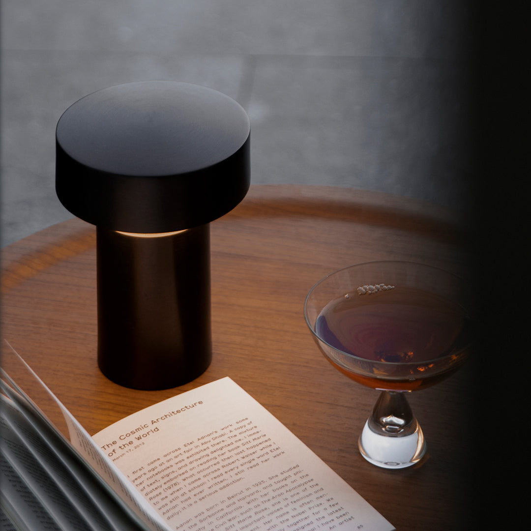 Modern LED Column Table Lamp - Adjustable Brightness for Bedroom, Living Room & Office - Energy Efficient Desk Light for Reading, Working & Decor