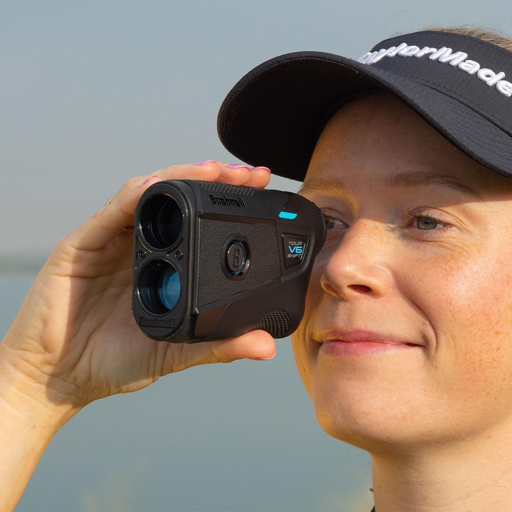 Bushnell Tour V6 Shift Patriot Pack Golf Laser Rangefinder with Slope & PinSeeker - Accurate Distance Measurement for Golfers on the Course