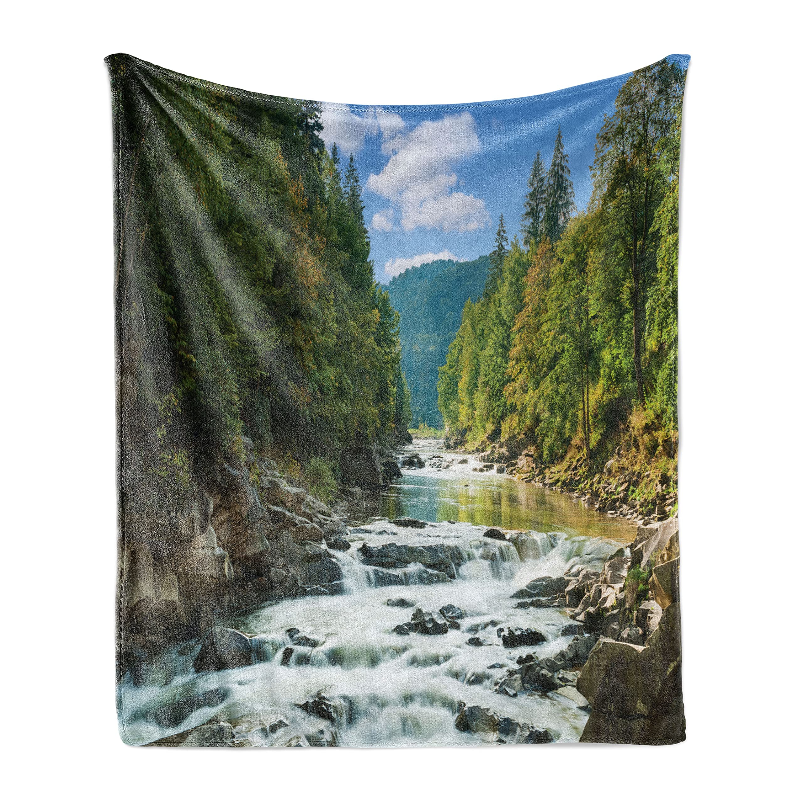 Lunarable Soft Flannel Fleece Throw Blanket 50