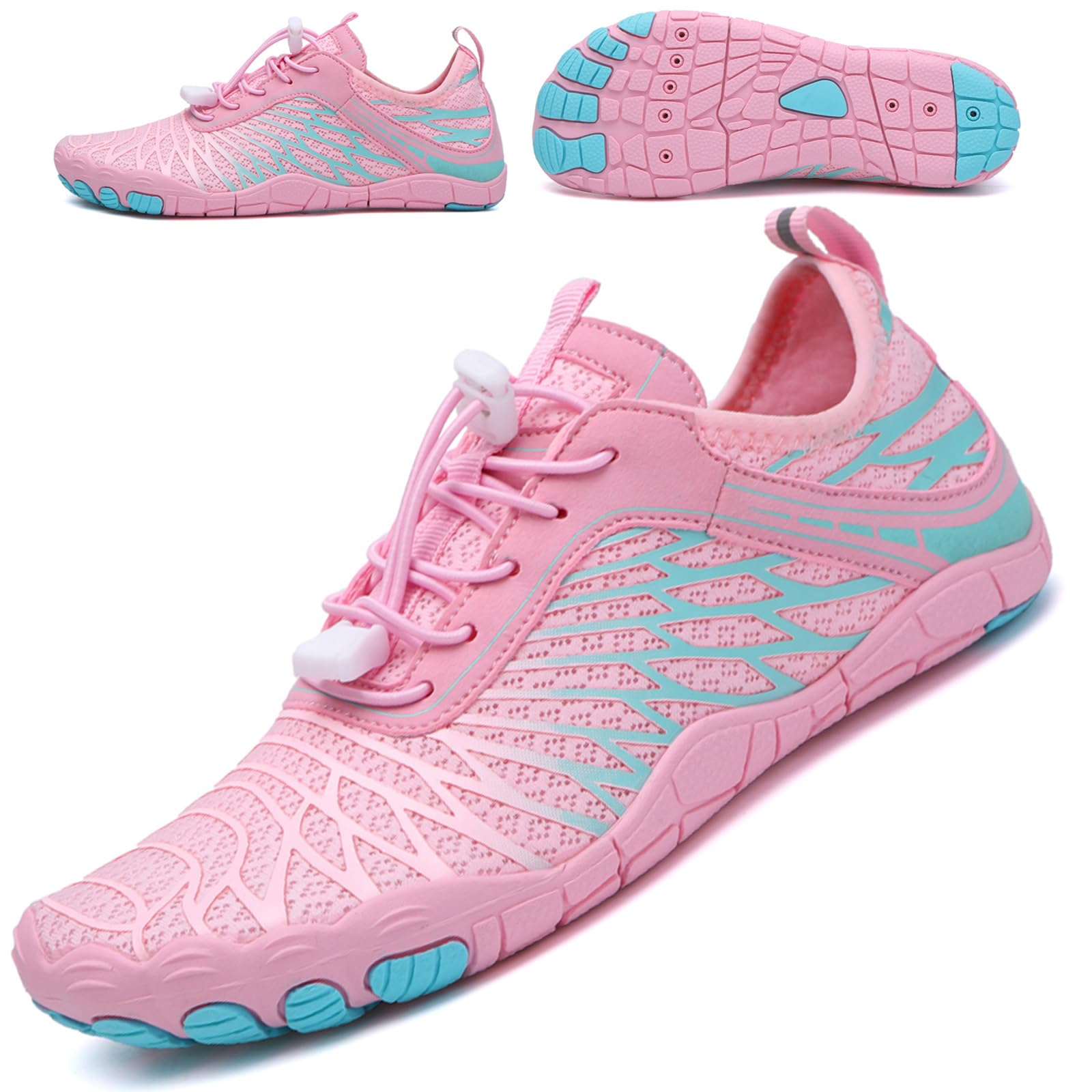 **Women's Barefoot Water Shoes - Quick-Dry Non-Slip Aqua Swim Shoes | Breathable Slip-On Beach & Wide Toe Design | Lightweight Hiking Footwear for Walking, Fishing, Surfing, Yoga & Outdoor Adventures**