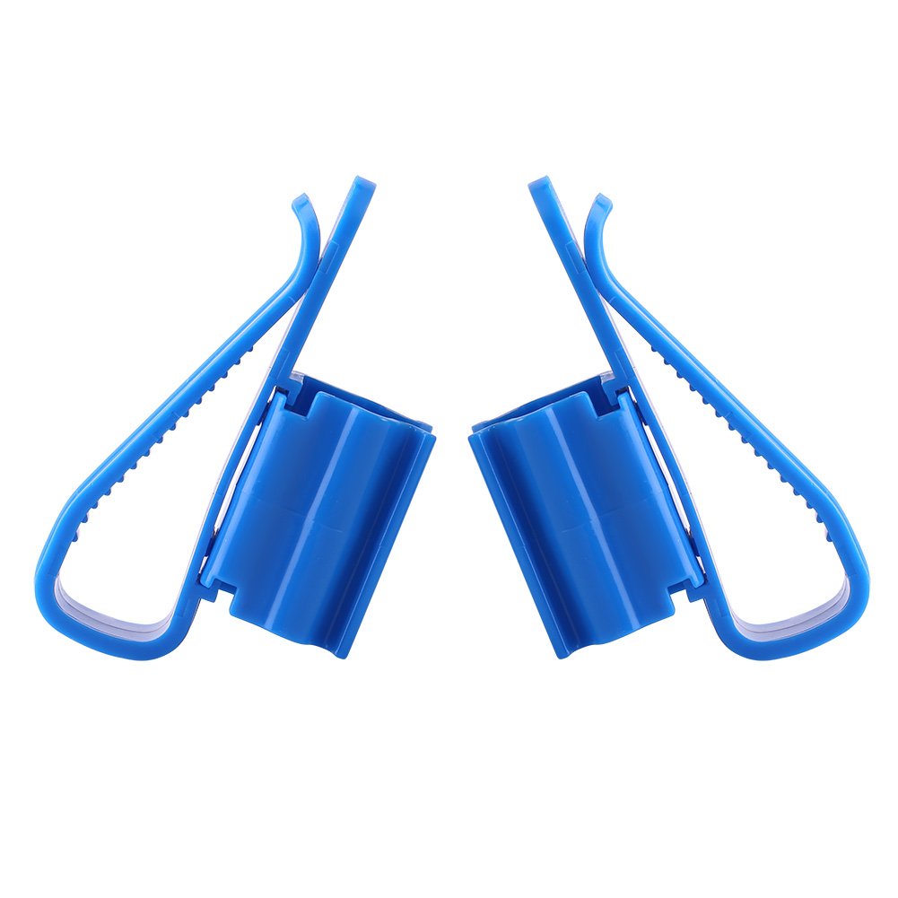 2Pcs Adjustable Plastic Tube Clips - Fish Tank Mounting Clamps, Water Pipe & Hose Holder for Aquariums, Hydroponics & Home Organization