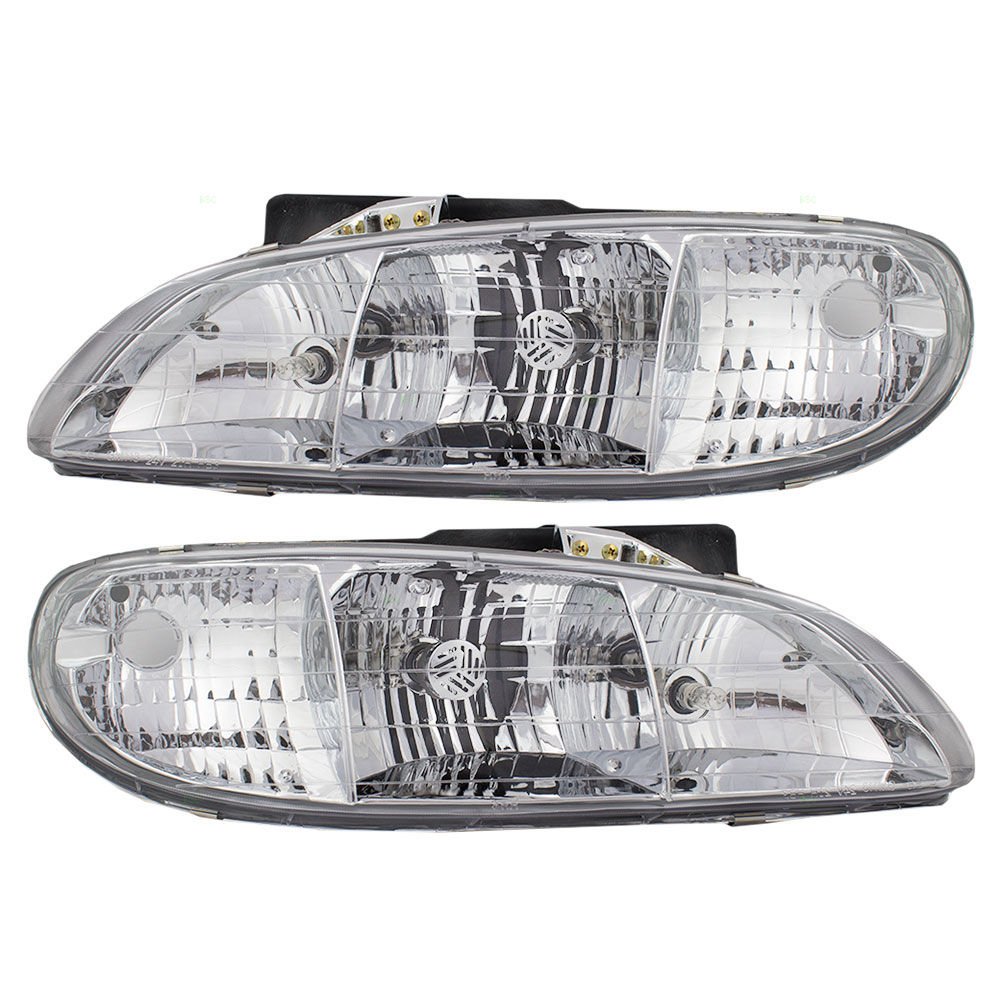 Itasca Meridian 2004-2008 Replacement Headlights - Left & Right Front Pair with Bulbs for RV Motorhome | Perfect for Night Driving & Road Trips
