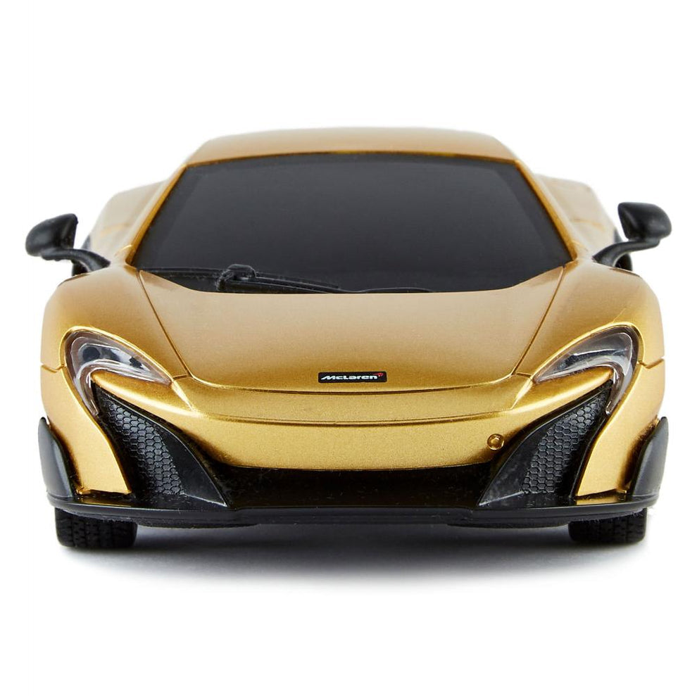 McLaren 675LT Coupe 1:14 Scale Remote Control Car - Gold Finish - High Speed RC Racing Toy for Adults & Kids - Perfect for Indoor Racing, Birthday Gifts & Car Collections