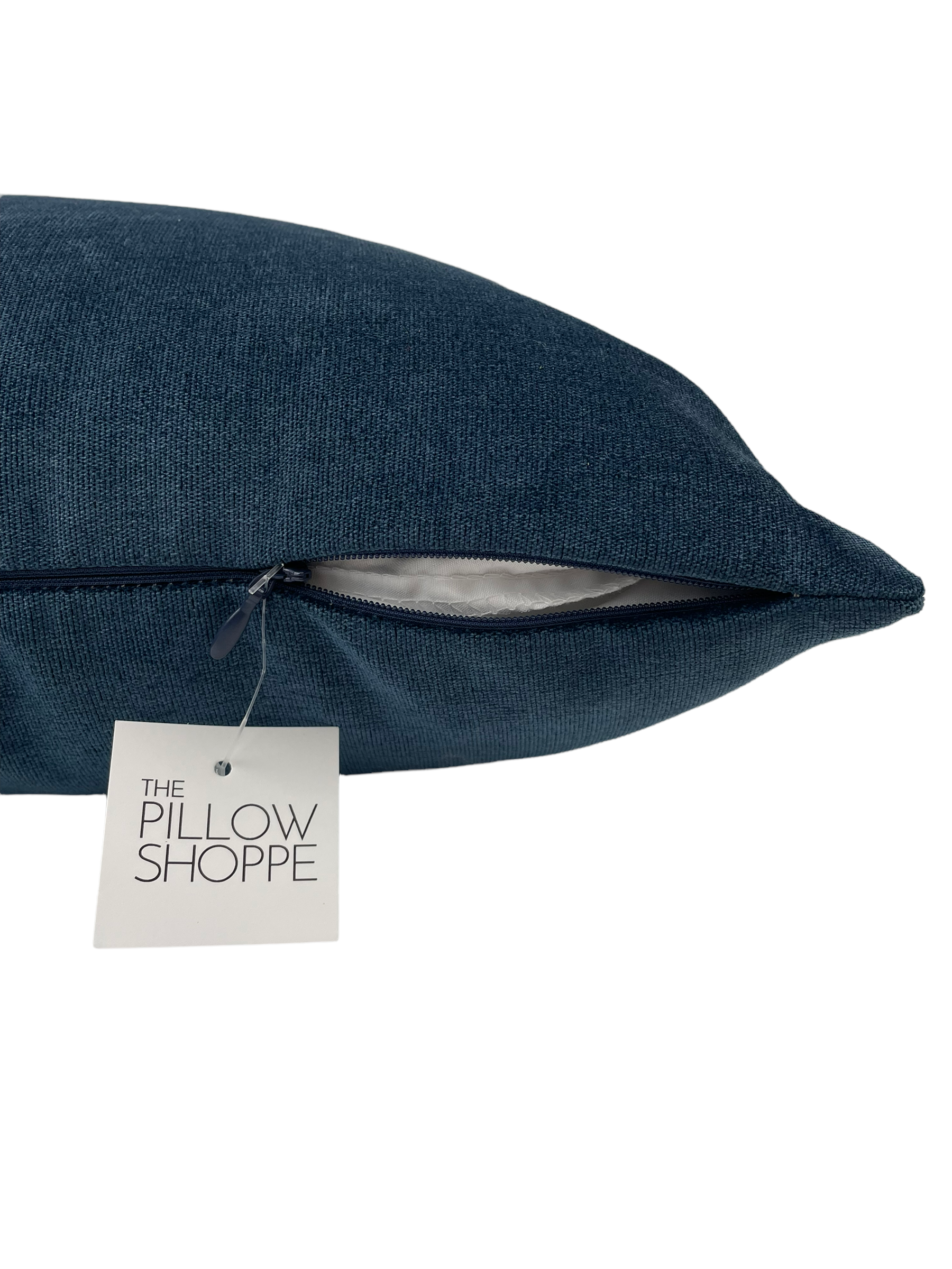 Royal Midnight Blue Velvet Throw Pillow - 18x18 Inch Decorative Cushion for Sofa, Bed & Living Room - Soft Luxury Accent Pillow for Home Decor