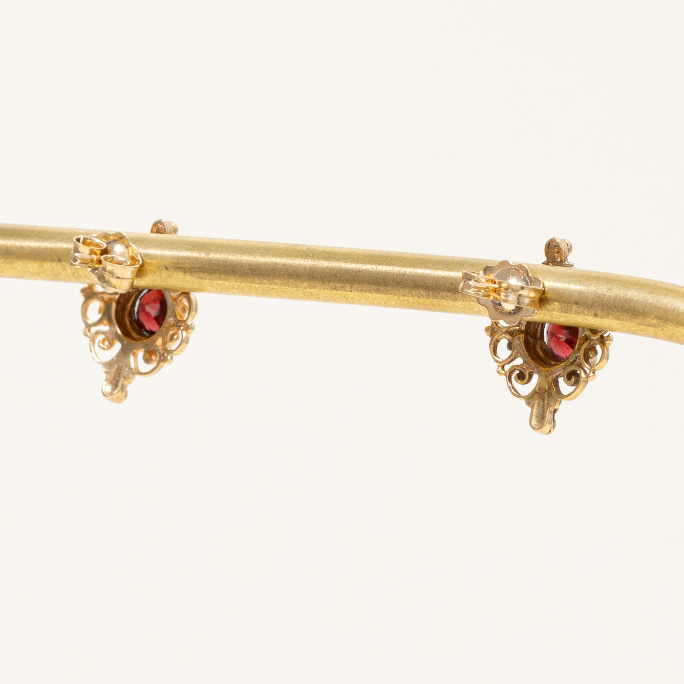 Garnet Stud Earrings 0.64ctw Genuine Gemstone Jewelry for Women - Perfect for Everyday Wear, Gift Giving & Special Occasions