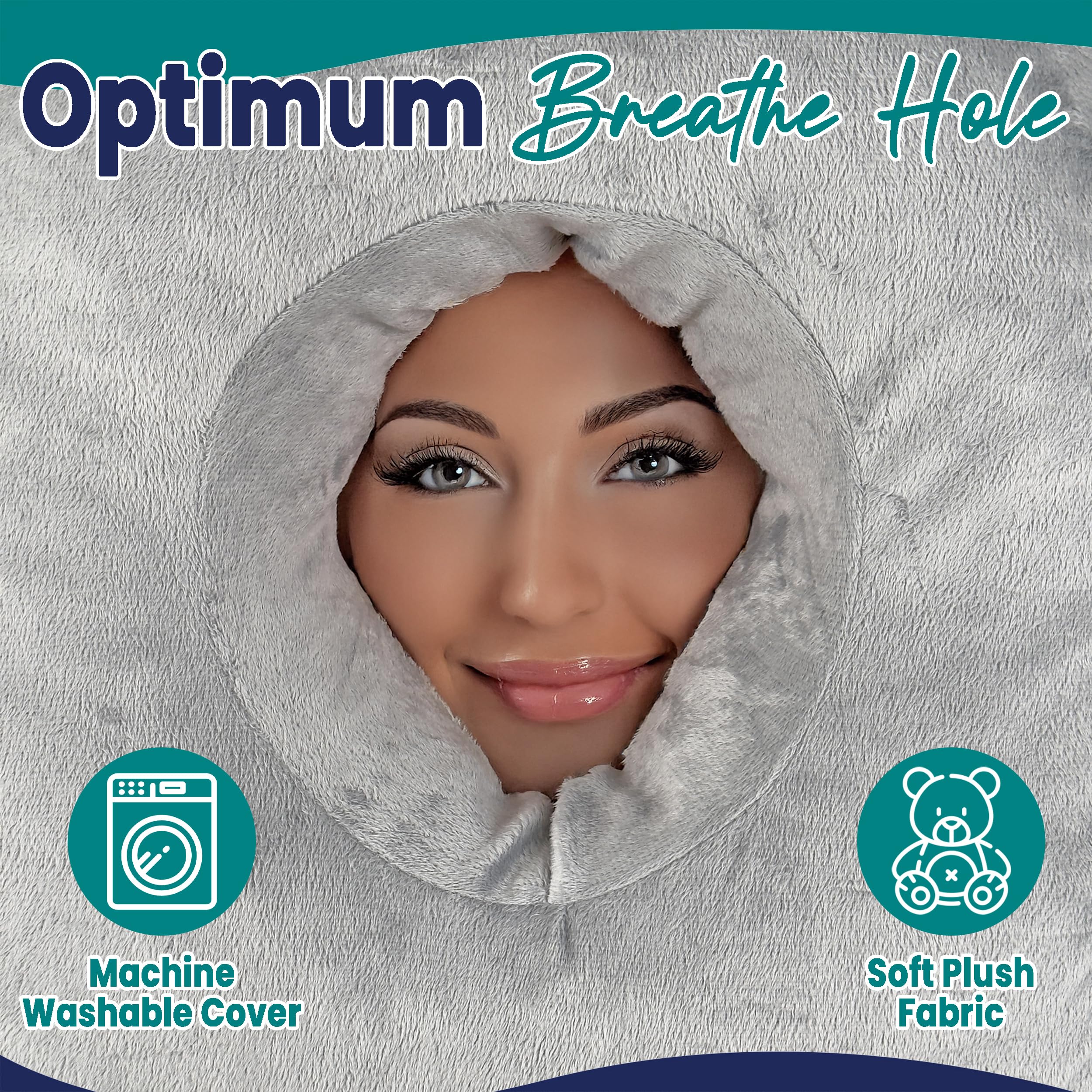 Post-Surgery Adjustable Face Down Pillow for Eye & BBL Recovery - Ergonomic Massage Pillow for Sleeping & Bed Rest - Customizable Firmness & Height - Ideal for Post-Op Care, Home Relaxation & Pain Relief