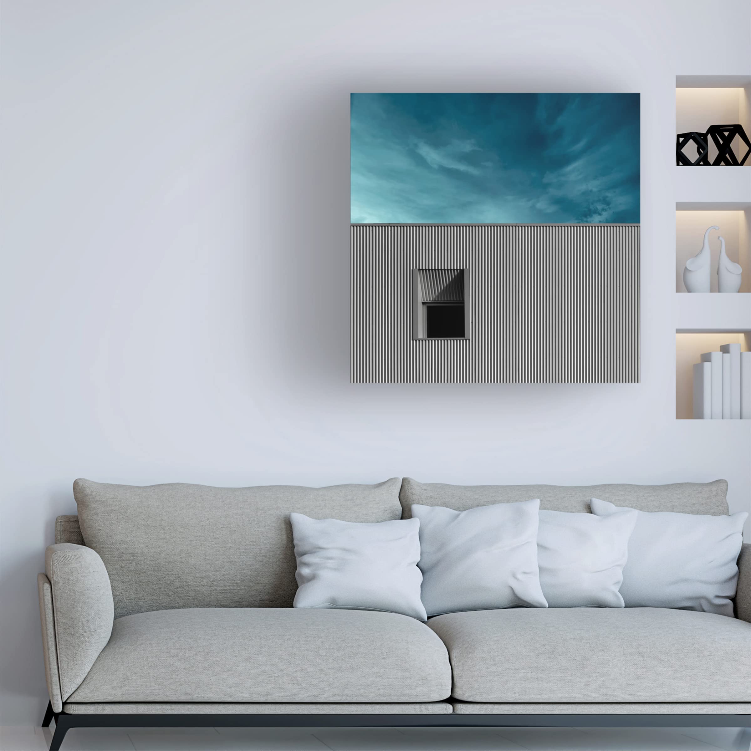 Alfonso Novillo 'The Window' Canvas Art Print - Premium Trademark Fine Art for Home & Office Decor - Perfect for Living Room, Bedroom, or Office Wall Art