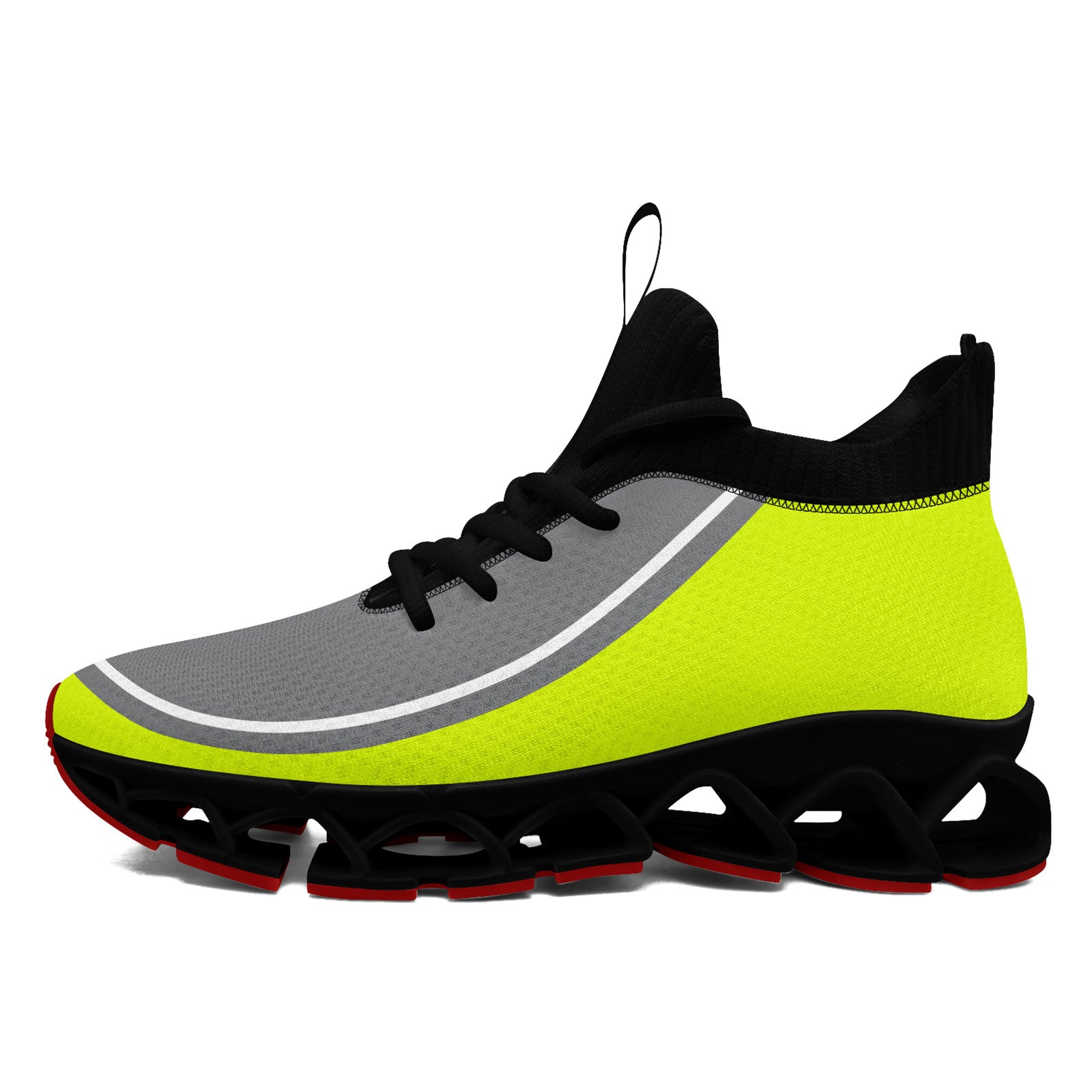Custom Green & Gray Maxsoul Personalized Sneakers - Breathable Comfort Shoes for Men & Women (FN030XD D020388) - Perfect for Running, Gym Workouts & Casual Wear
