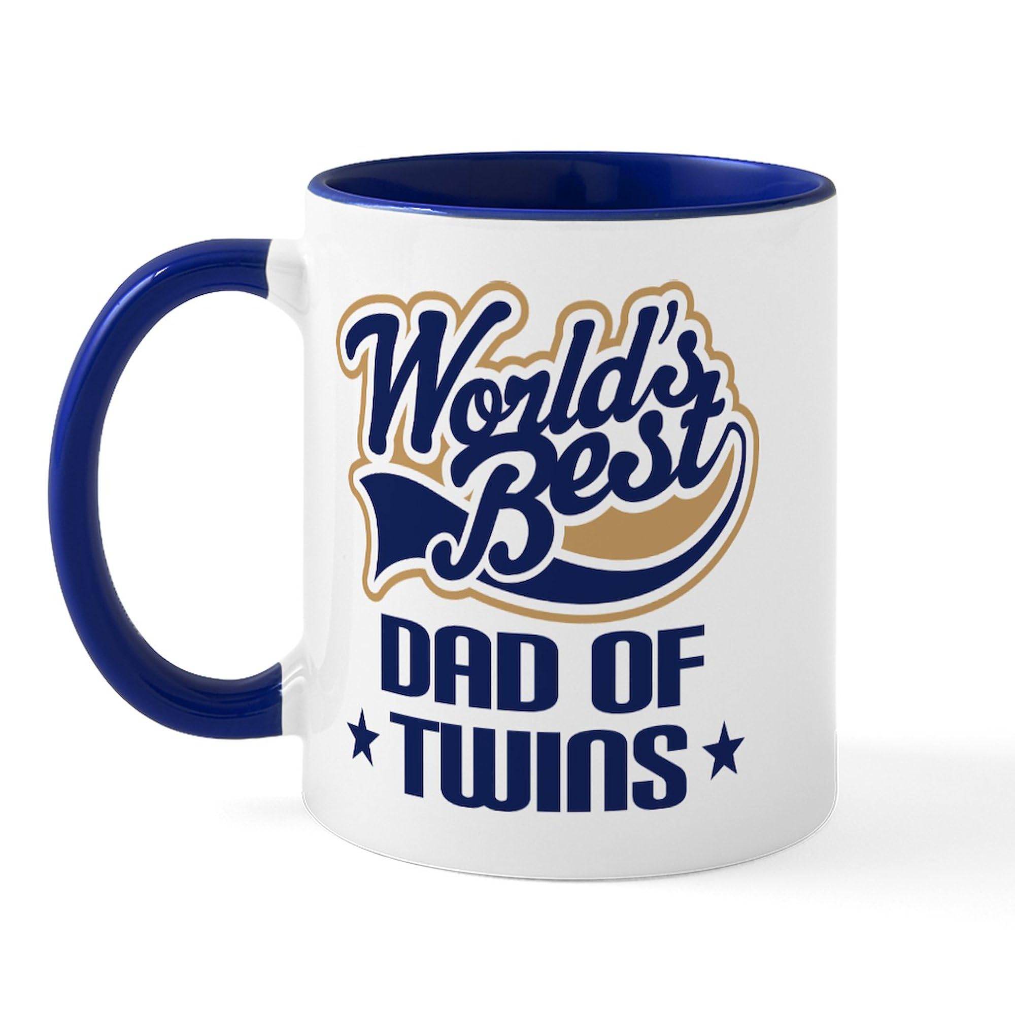 Dad Of Twins Coffee Mug - 11 oz (325 ml) Ceramic Cup for Coffee, Tea & Hot Drinks - Perfect Gift for Twin Dads, Father's Day & Office Use