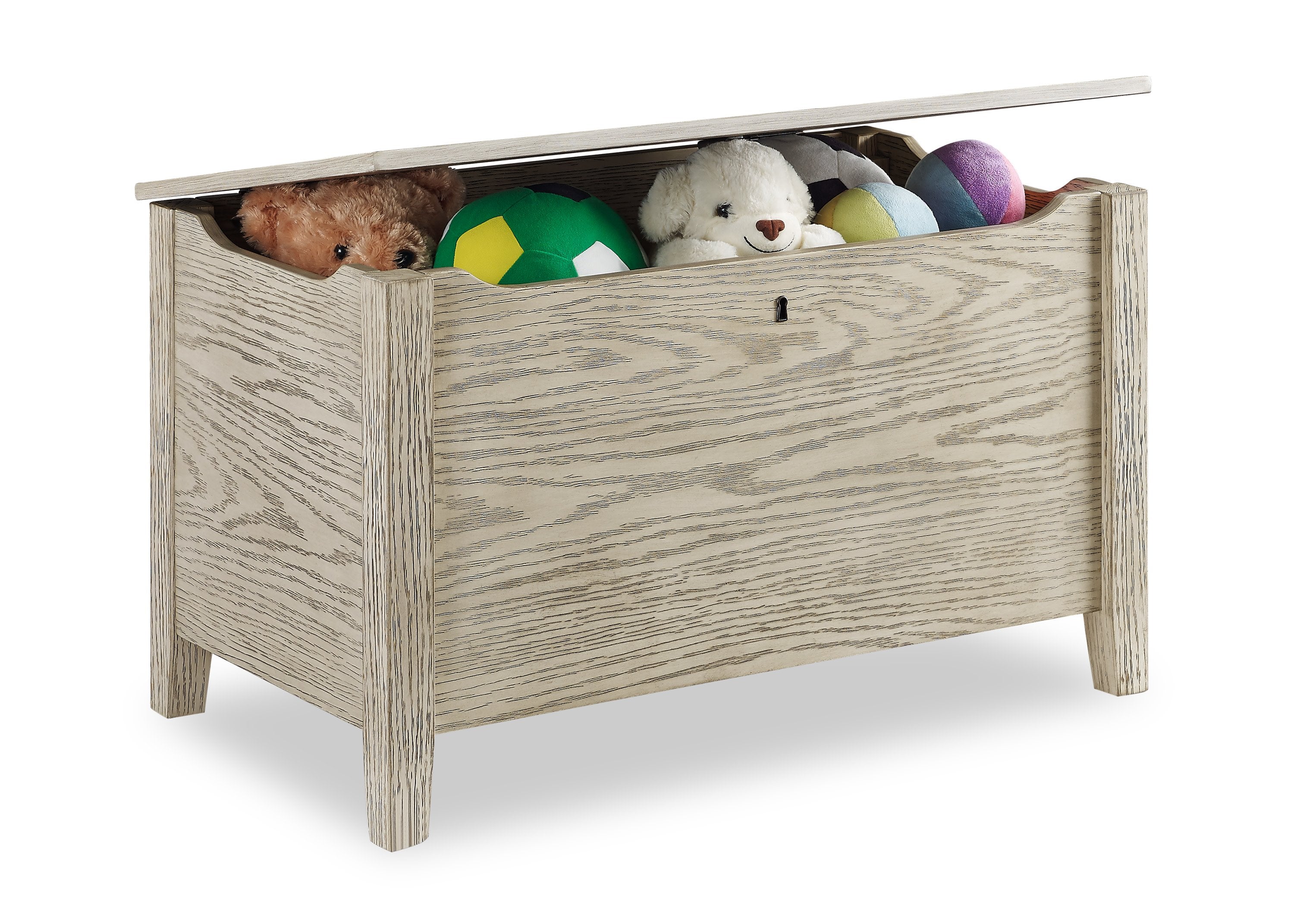 Rustic Farmhouse Toy Storage Box - Wooden Kids Toy Organizer for Nursery, Playroom & Bedroom - Perfect for Storing Toys, Books & Games