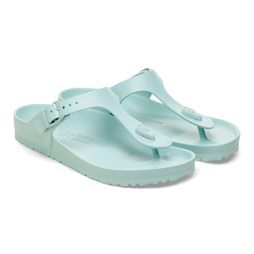 Birkenstock Women's Gizeh Essentials EVA Sandals - Comfortable Flip Flops for Women, Lightweight Beach Sandals in Surf Green | Perfect for Summer, Vacation & Casual Wear
