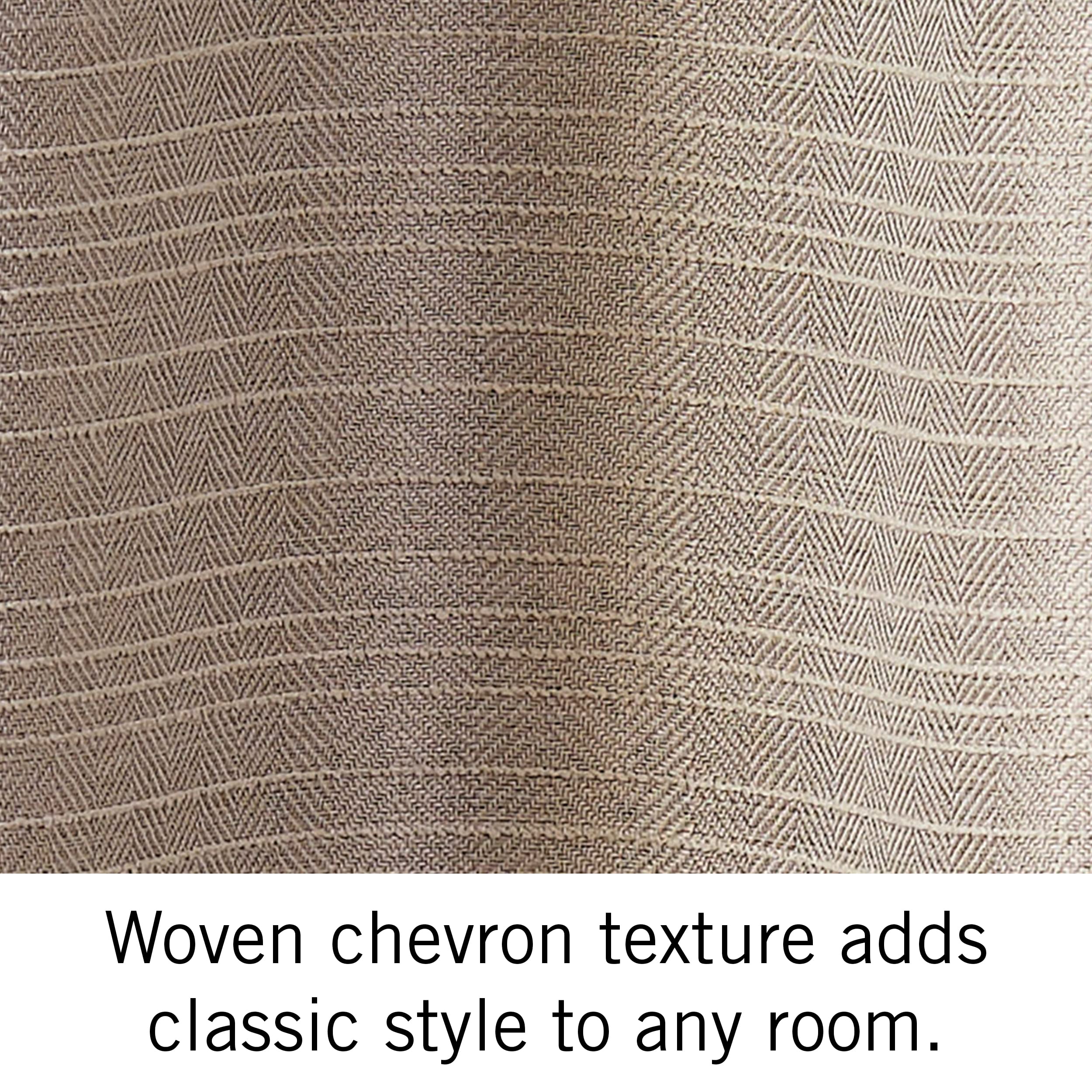 Nautica Robin Thermal Insulated Window Curtains - Room Darkening Woven Drapes Set of 2 (52x108 Inches), Natural Color for Living Room, Bedroom & Office - Energy Saving & Noise Reduction for Better Sleep & Privacy