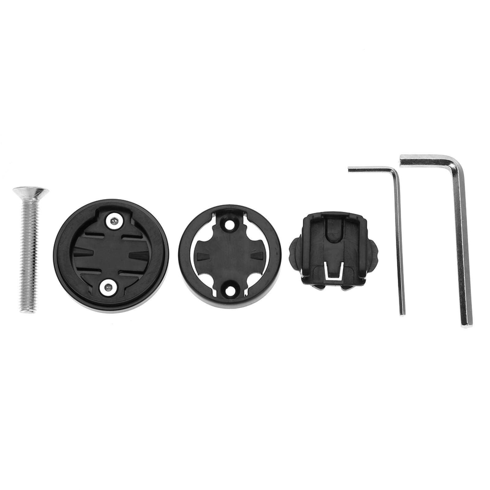 Aluminum Alloy Bike Computer Mount Bracket - Black Cycling Top Cap Valve Stem for GPS & Cycling Computers - Perfect for Road Bikes & Office Commuters