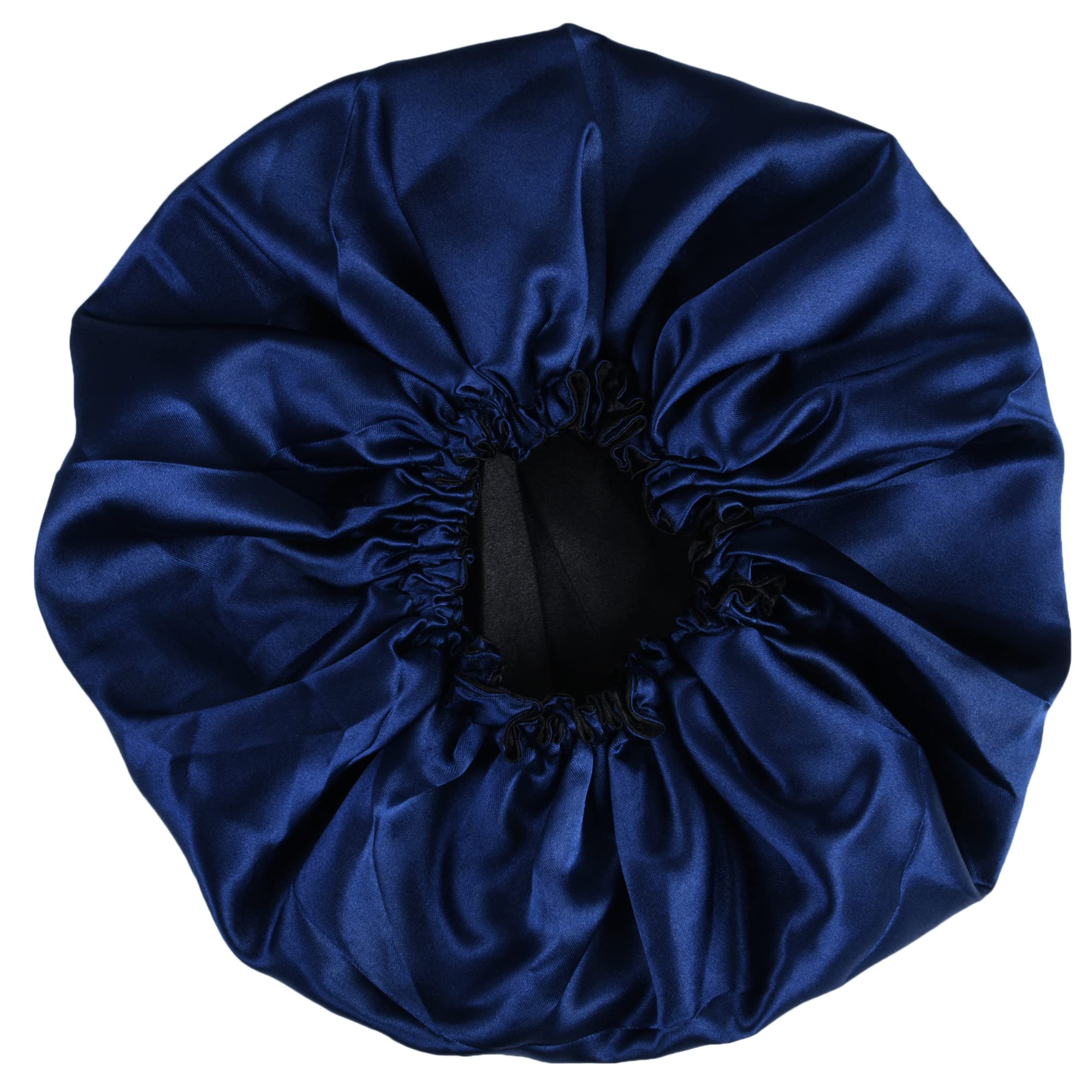 Premium Satin Silk Hair Bonnet for Women & Girls - Double Layered Sleeping Cap for Curly, Natural & Protective Hairstyles - Pack of 1 (Great for Nighttime Hair Care & Travel)