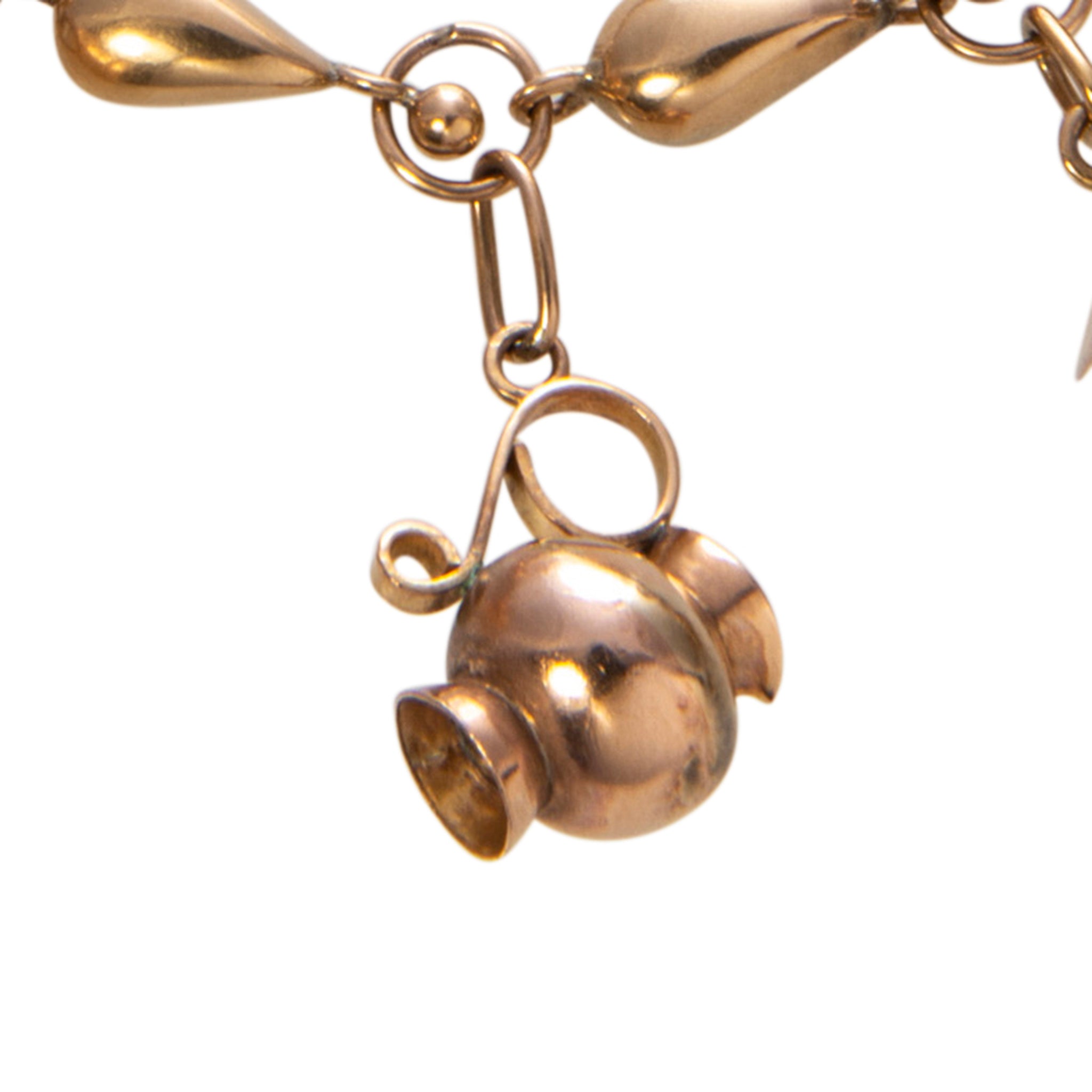Vintage 18K Gold Mixed Charms Bracelet - Elegant Layered Jewelry for Women - Perfect for Everyday Wear, Gift Giving & Special Occasions