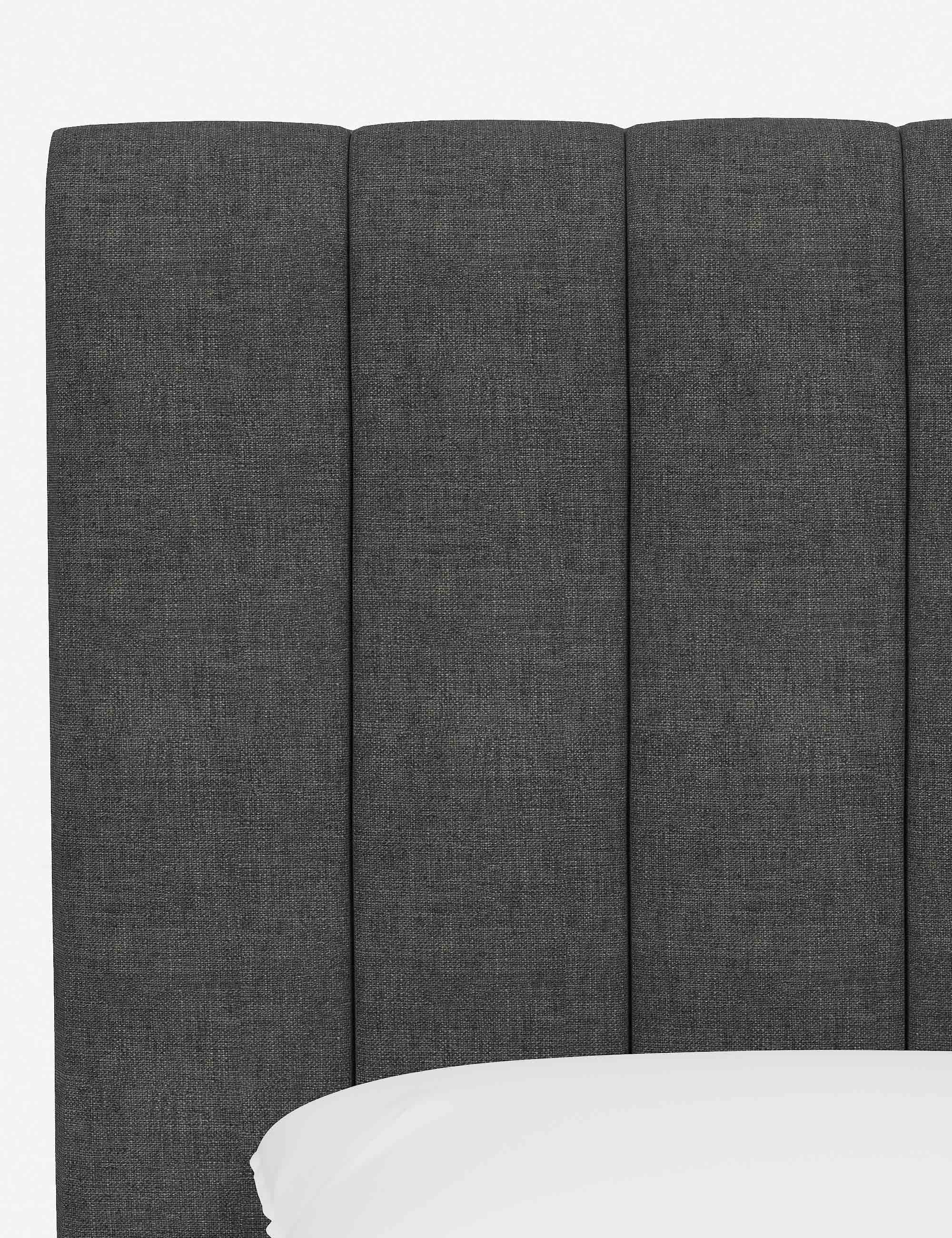 Stylish and Comfortable Aliyah Bed - Queen Size Platform Bed Frame with Upholstered Headboard - Perfect for Modern Bedrooms, Guest Rooms, and Apartments