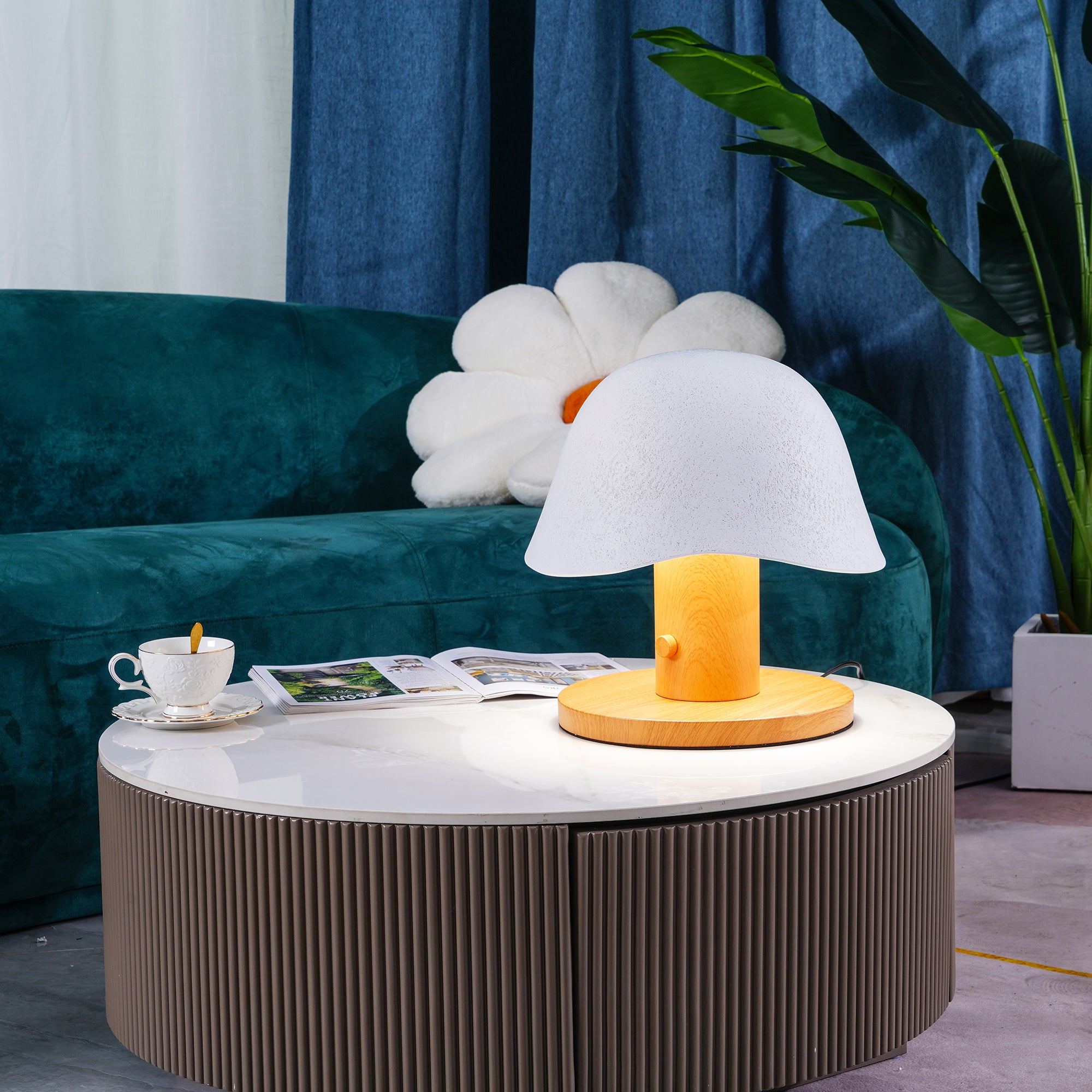 Elegant Mushroom-Shaped Table Lamp - Soft Glow Night Light for Bedroom, Living Room & Nursery - Perfect for Cozy Ambiance & Relaxation