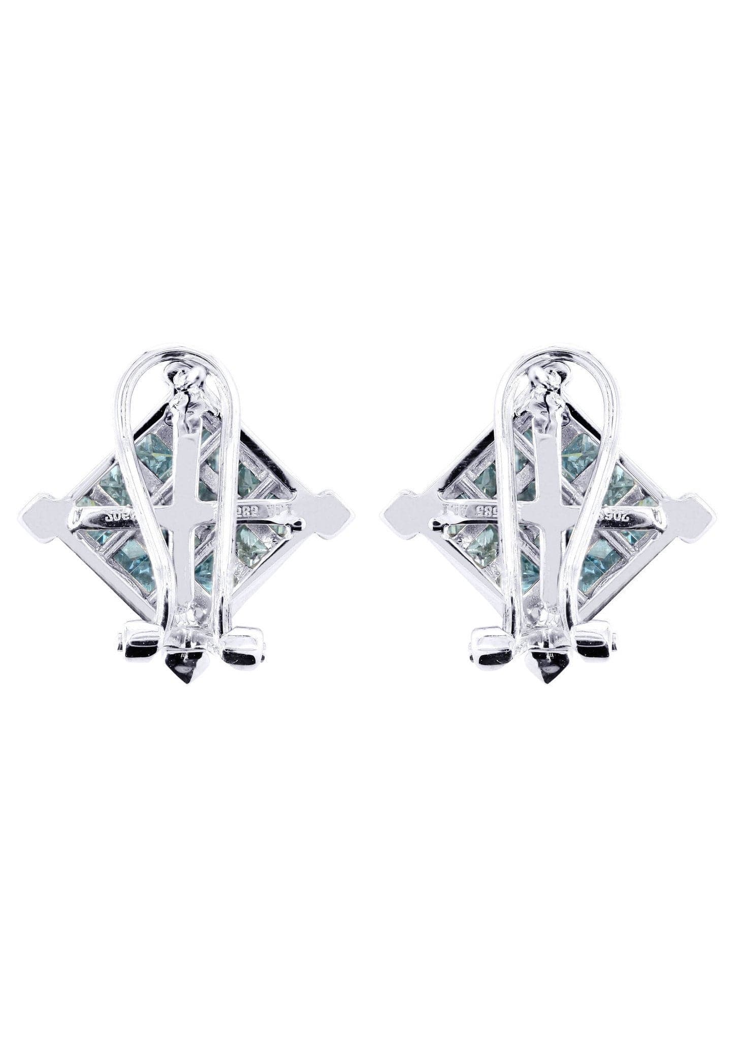 2.05 Carats 14K White Gold Diamond Stud Earrings for Men - Luxury Gift for Weddings, Anniversaries & Special Occasions