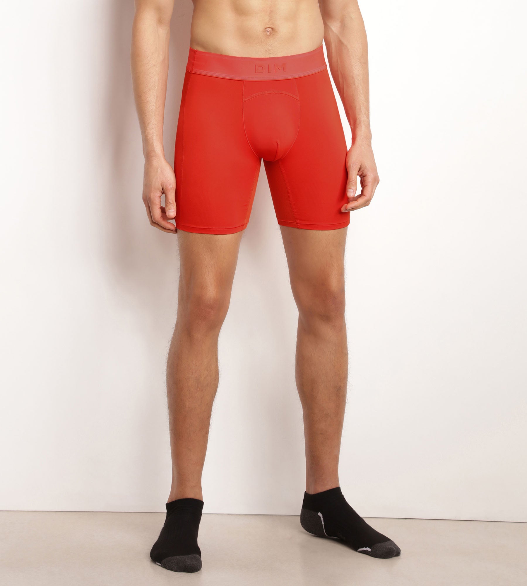 Men's Boxer Briefs - Microfiber & Mesh Underwear with Breathable Comfort - Red - Perfect for Sports, Workout & Everyday Wear