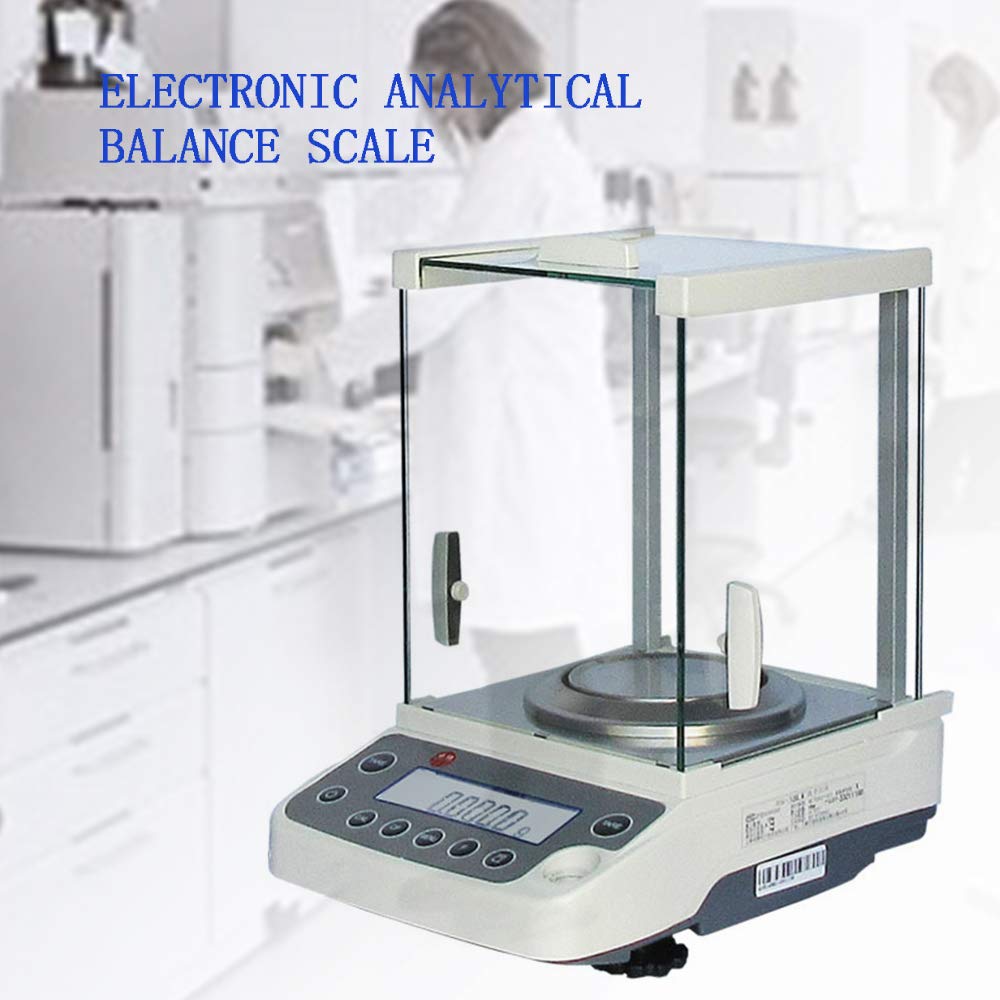 High Precision 0.1mg/120g Digital Analytical Balance - 110V Lab Scale with LCD Display, Calibration & Piece Count Function - Perfect for Scientific Research, Jewelry Weighing & Pharmaceutical Measurements