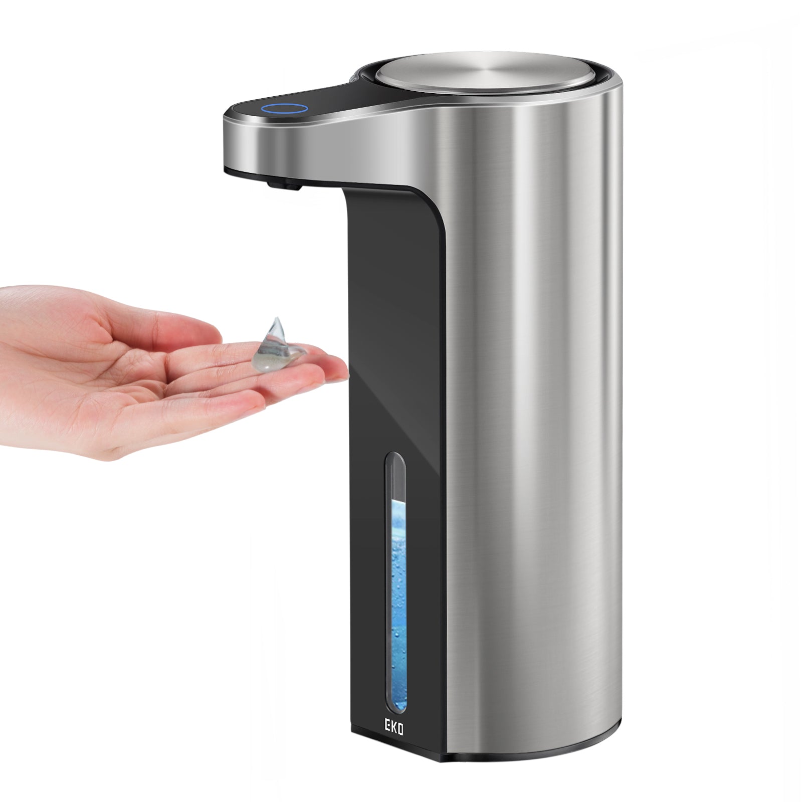 Automatic Smart Liquid Soap Dispenser - Touchless Stainless Steel Sensor Soap Dispenser for Kitchen, Bathroom & Office | Hygienic Hands-Free Soap Dispenser with LED Indicator