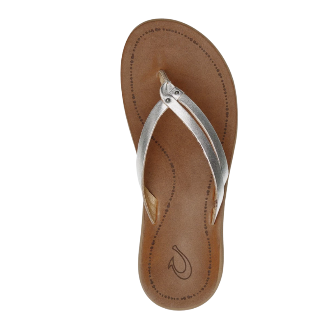 Kapehe Luana Women's Sandals in Silver & Sahara - Comfortable & Stylish for Beach, Vacation, and Everyday Wear