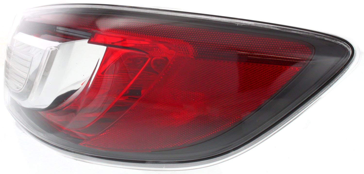Evan Fischer Driver & Passenger Side Outer Tail Light Compatible with 2010-2013 Mazda 3 - MA2801144, MA2800144 - Perfect for Night Driving & Enhanced Vehicle Safety
