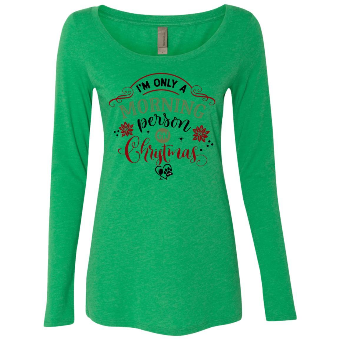 WineyBitches.Co Women's Tri-Blend Long Sleeve Scoop Neck T-Shirt - Soft Comfort Fit for Casual Wear, Lounge & Everyday Outfits
