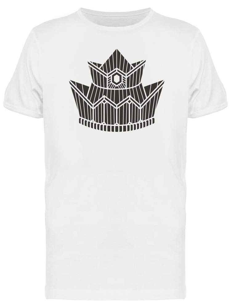 Goth Crown Black Lines Tee for Men | Smartprints | Streetwear Style
