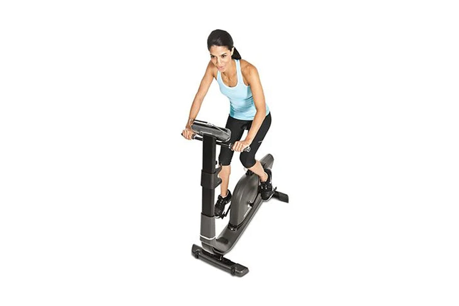 Horizon Comfort U Upright Exercise Bike for Home Gym - Quiet Magnetic Resistance Indoor Cycling Bike with LCD Monitor & Adjustable Seat - Perfect for Cardio Workouts, Weight Loss & Fitness Training