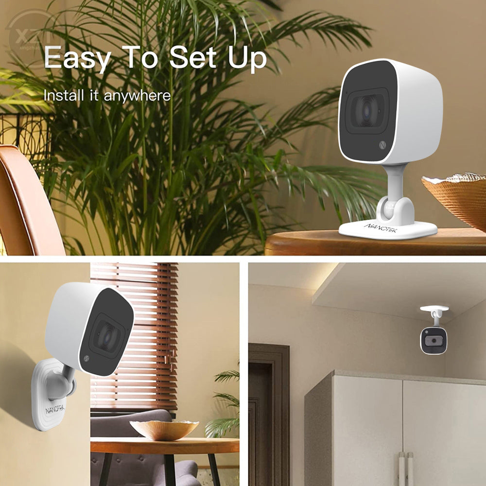 NANOTEK Micro Security Camera - No Subscription Needed, HD Video, Night Vision, Motion Detection | Indoor/Outdoor Home & Office Surveillance