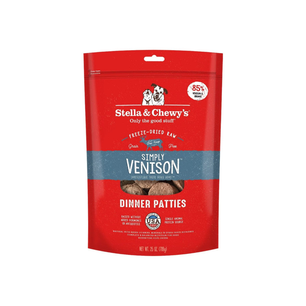 Stella & Chewy's Freeze-Dried Raw Dinner Patties for Dogs - 14oz & 25oz Sizes | Grain-Free, High-Protein, Complete Nutrition for Healthy Digestion | Perfect for Small & Large Breeds, Travel & Training Treats