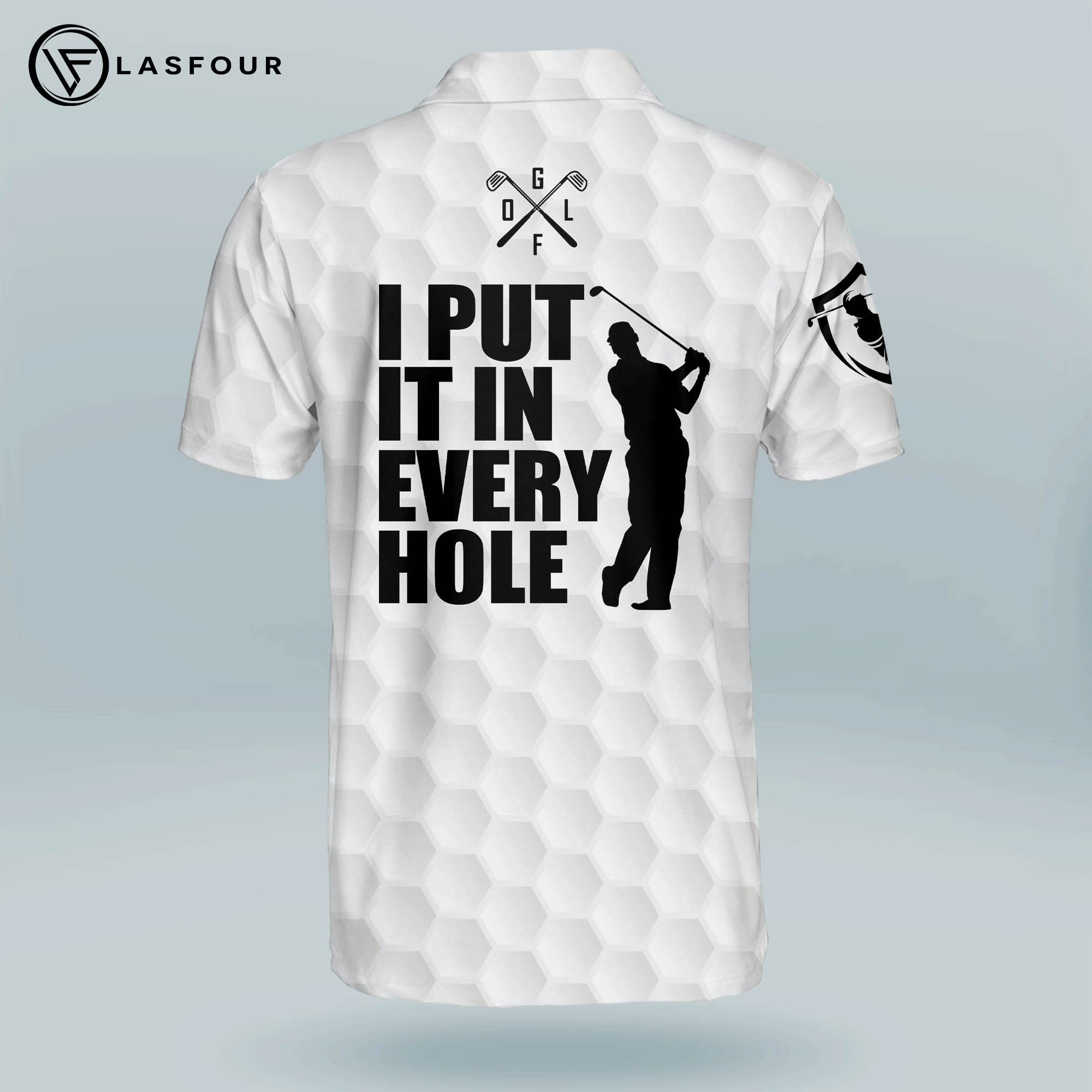 LASFOUR Custom Funny Golf Shirts for Men - 