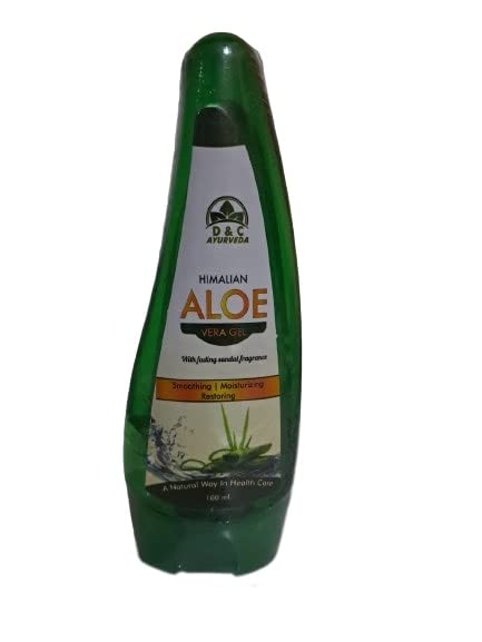 Pure Himalayan Aloe Vera Gel for Skin & Hair Care - Organic, Soothing, Hydrating - Perfect for Sunburn Relief, Moisturizing, and Scalp Treatment