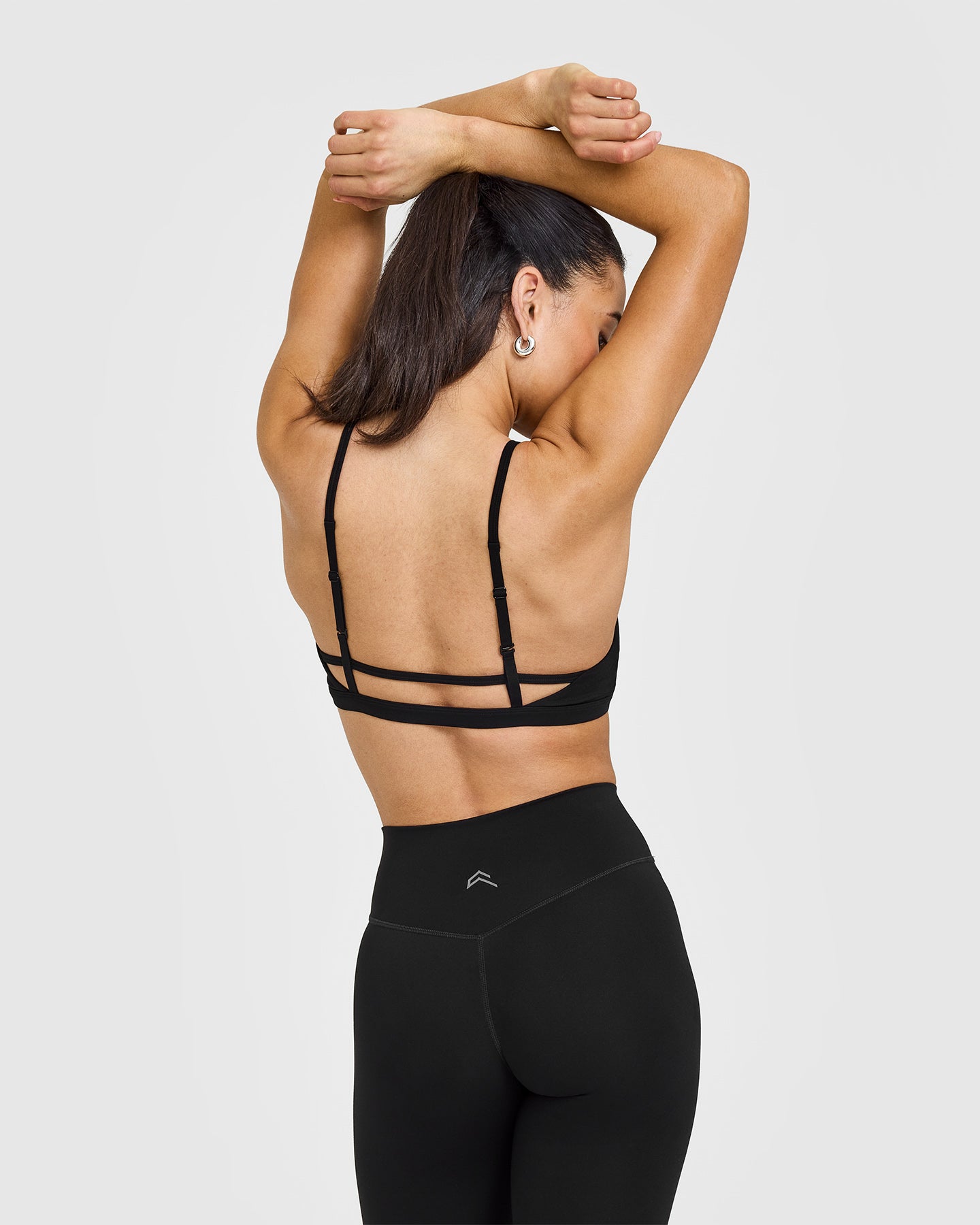Timeless Strappy Bralette - Comfortable Wireless Lace Bralette for Women | Black | Perfect for Everyday Wear, Yoga & Lounge