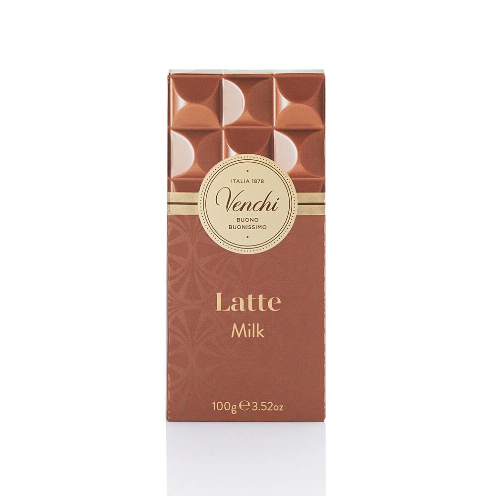 Venchi Premium Milk Chocolate Bar, 2.75 oz (78g) - Gluten Free, Rich & Creamy Italian Chocolate - Perfect for Gifts, Desserts & Snacking