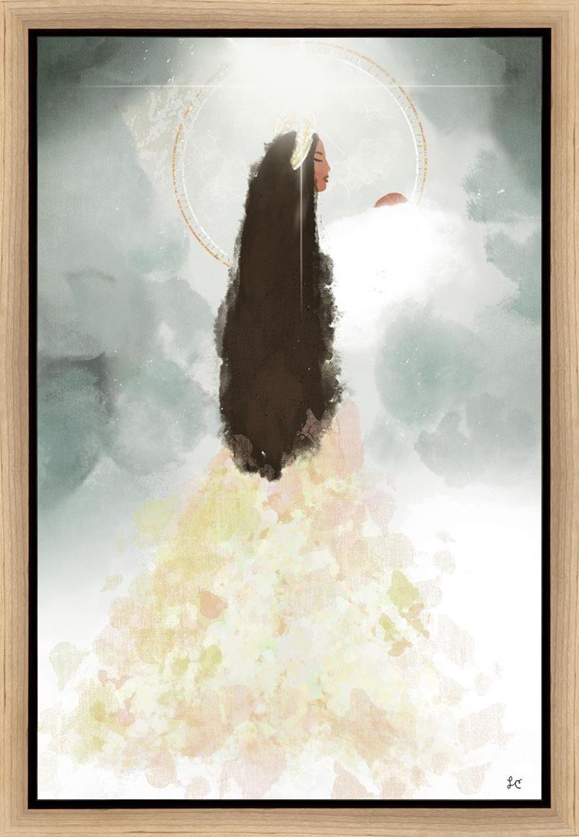 Heavenly Mother Gallery Wrap Canvas Art - Religious Wall Decor for Home, Church & Office - Perfect for Prayer Rooms & Spiritual Spaces
