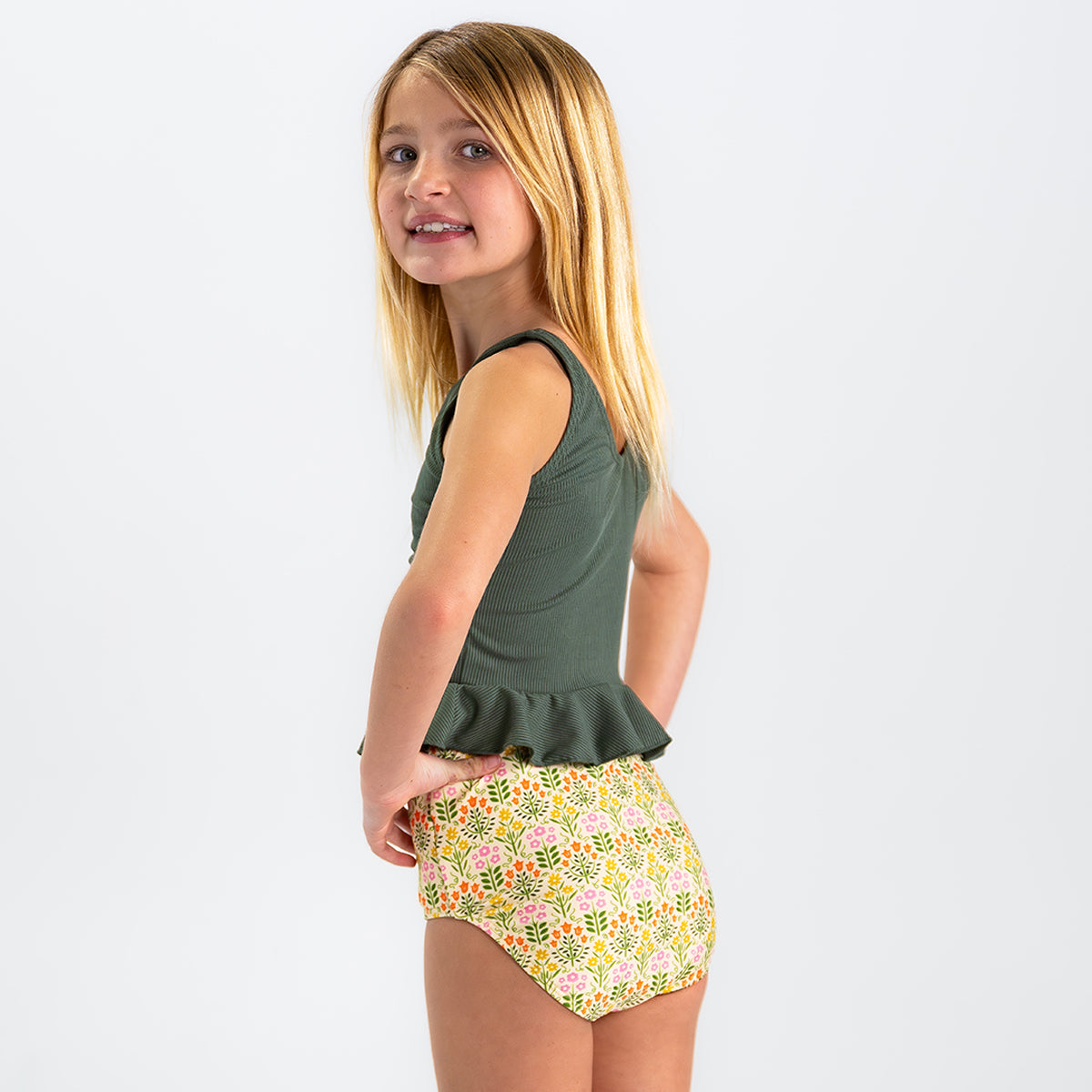 Original High Waist Leggings for Girls - Comfortable Stretchy Yoga Pants for School, Sports & Everyday Wear
