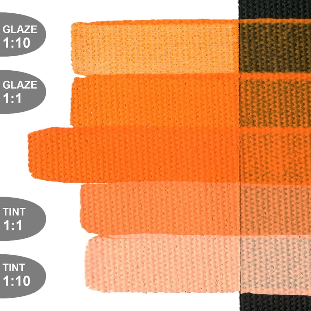 GOLDEN SoFlat Matte Acrylic Paint - Cadmium Orange (16 fl. oz Jar) | Professional Opaque Acrylics for Canvas Painting, DIY Crafts & Home Decor