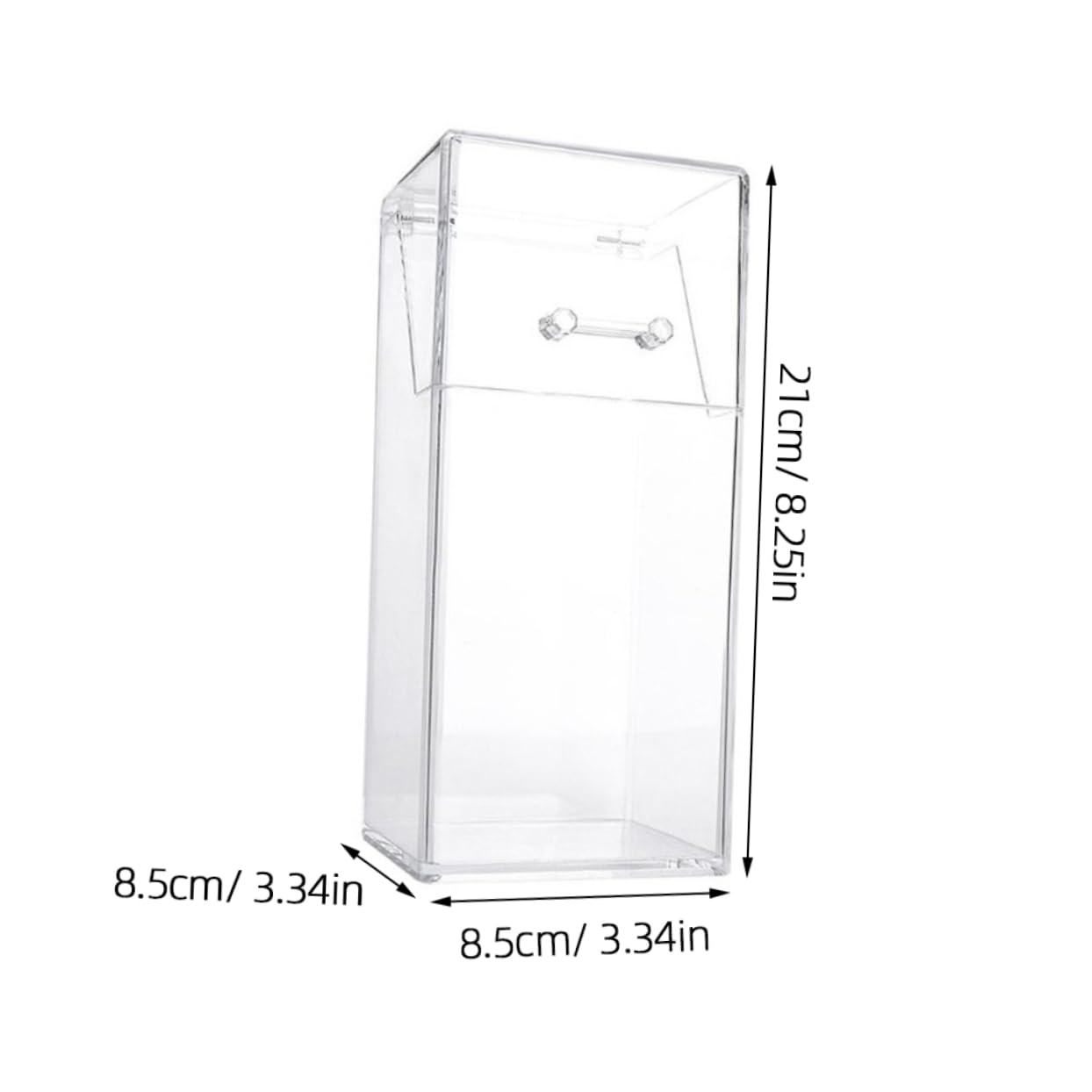Housoutil 2-Pack Clear Acrylic Makeup Brush Organizer with Lid - Cosmetic Brush Storage & Pen Holder for Bathroom, Dresser, Vanity, Countertop | Perfect for Makeup Artists & Beauty Enthusiasts