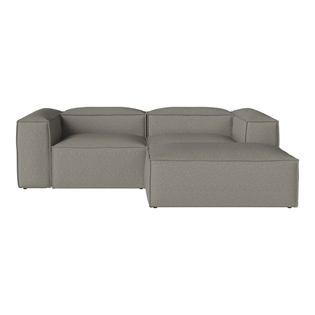 Cosima 2-Seater Small Sofa with Pouf - Compact Loveseat for Small Living Rooms, Apartments & Cozy Spaces