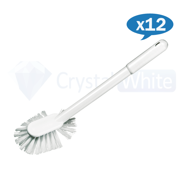 Oates Radial Toilet Brush with Holder - Heavy Duty Bathroom Cleaning Tool for Stubborn Stains | Ideal for Home, Office & Commercial Use