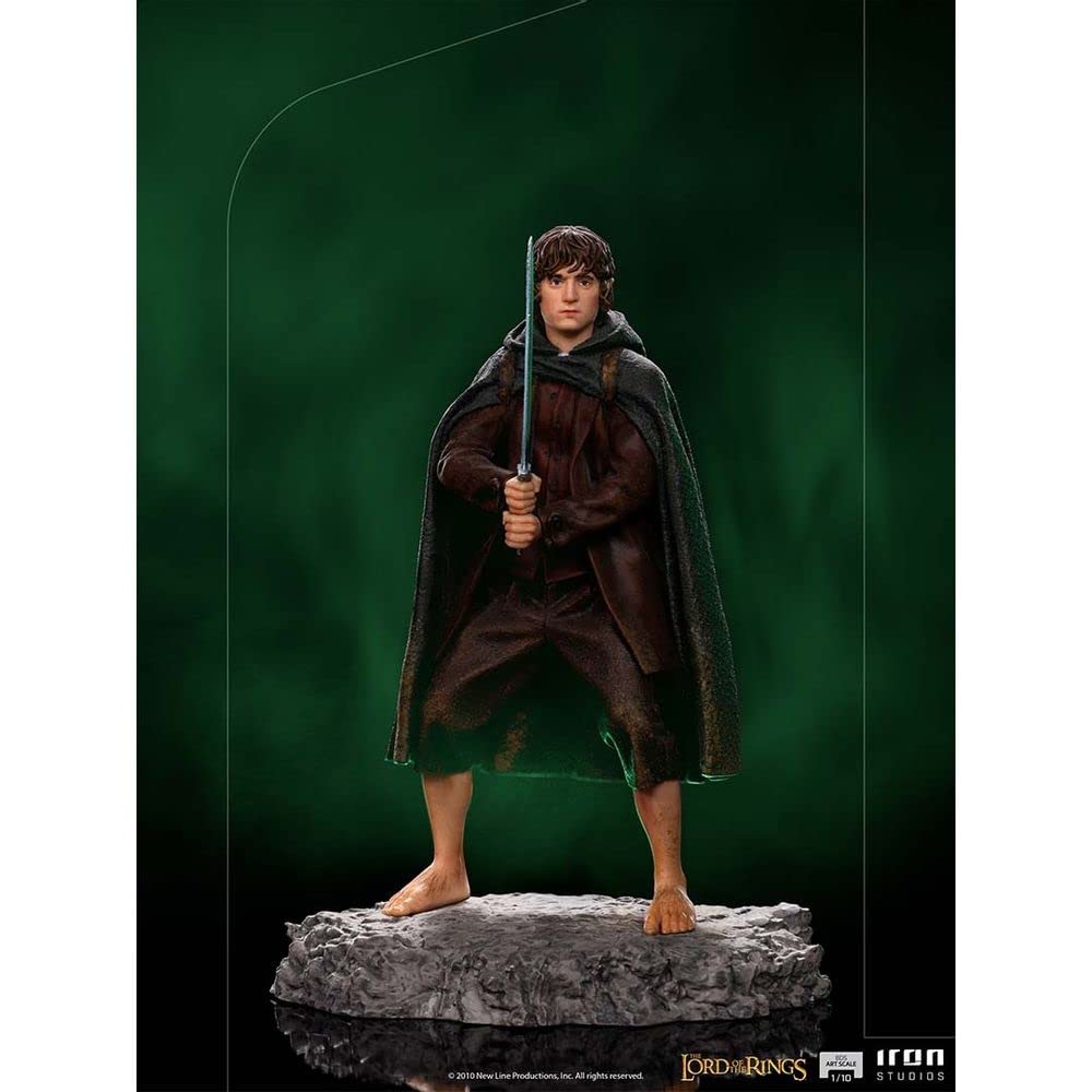 Iron Studios 1:10 Scale Frodo Baggins Statue - The Lord of The Rings BDS Art Collectible - Perfect for Home Decor, Office Display, and Movie Memorabilia Collections