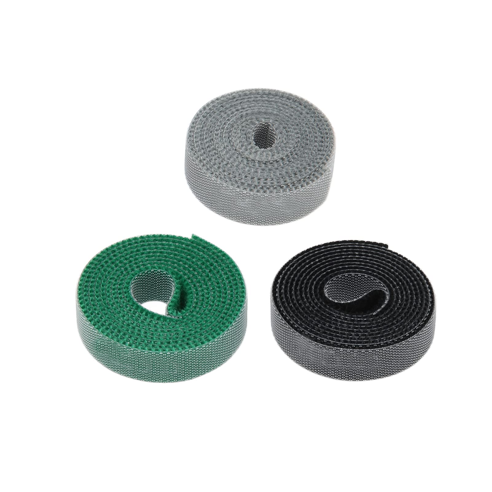 3 Rolls Reusable Fastening Cable Ties - Adjustable Wire Management Straps for Computer Cables, Hair Clippers & Electronics | Japanese Style Organizer for Home, Office & DIY Projects