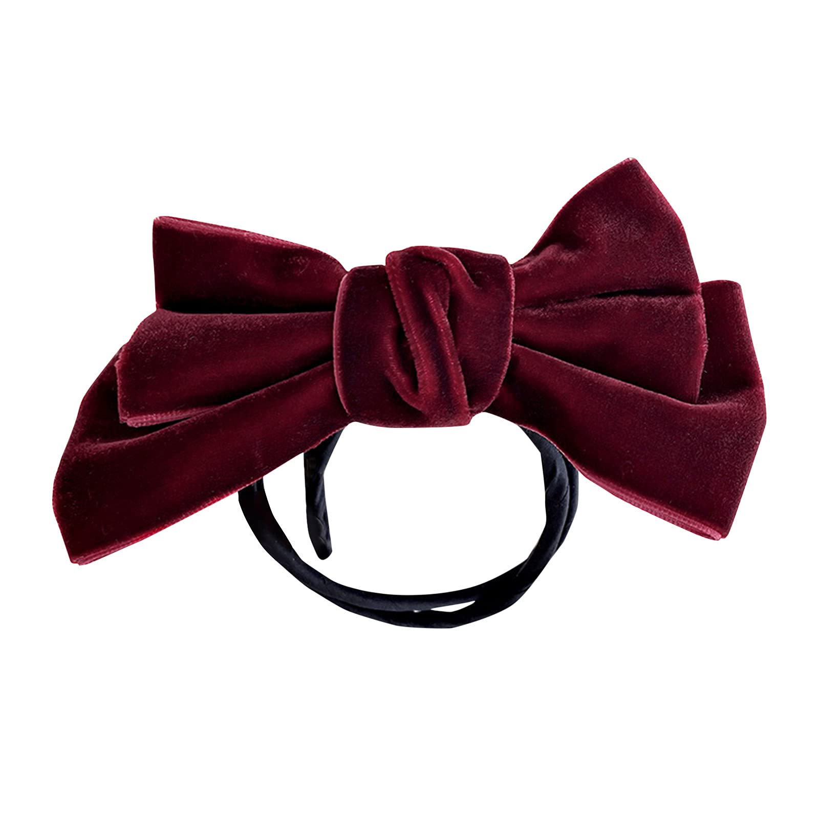 Rhinestone Hair Donut Bun Maker - Styling Hair Band & Clip Accessory for Women (Red, One Size) - Perfect for Parties, Weddings & Everyday Hairstyles