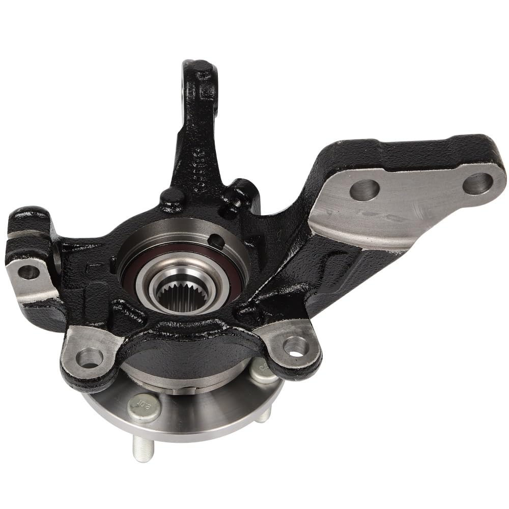 Nissan Versa Wheel Hub Bearing & Steering Knuckle Assembly - Front Driver Side Replacement for 2013-2019 Versa & 2014-2019 Versa Note - Direct Fit BR935009LK - Perfect for Smooth Ride & Steering Repair