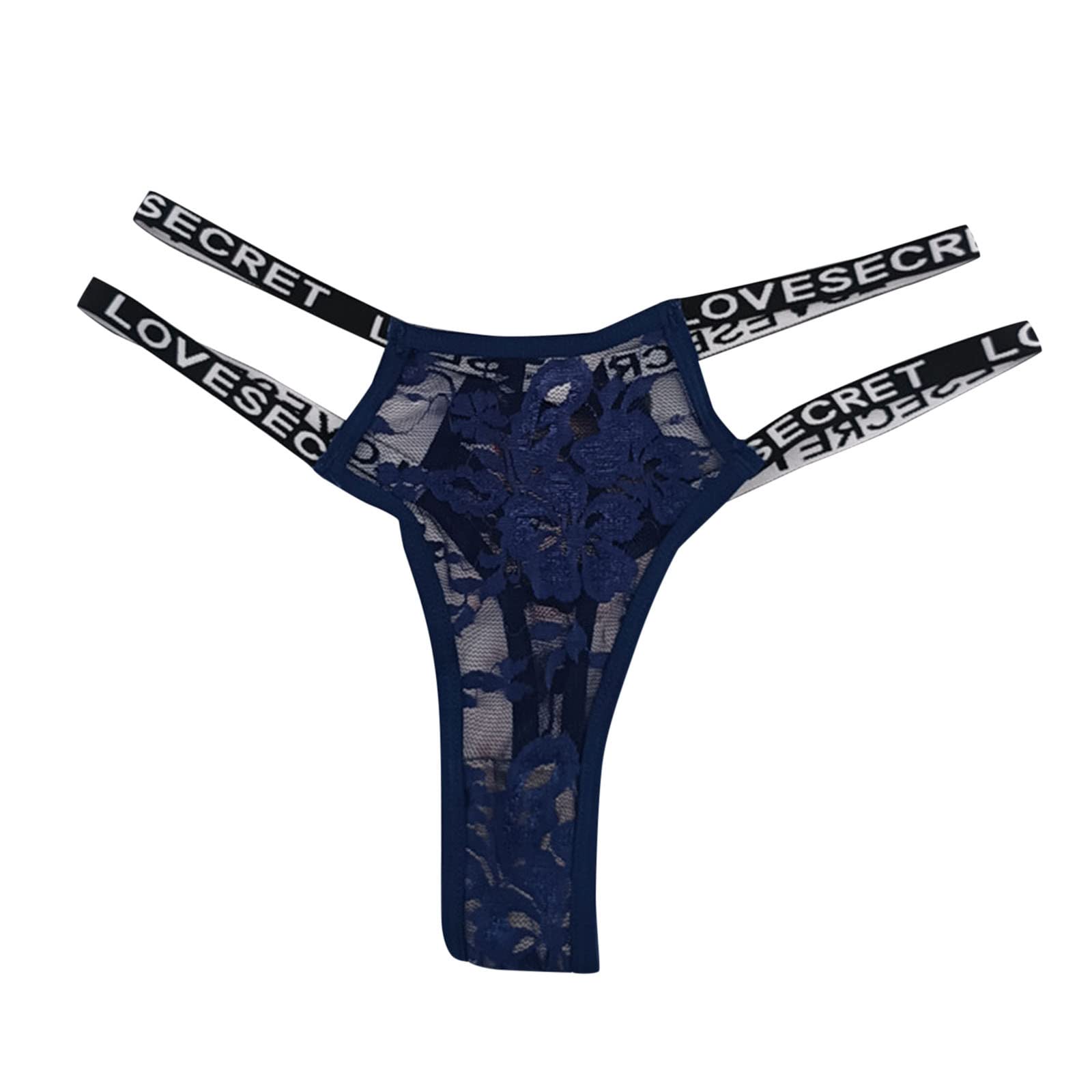 Women's Cotton Lace Thong Underwear - Sexy Low Rise T-Back Panties for Everyday Comfort & Special Occasions