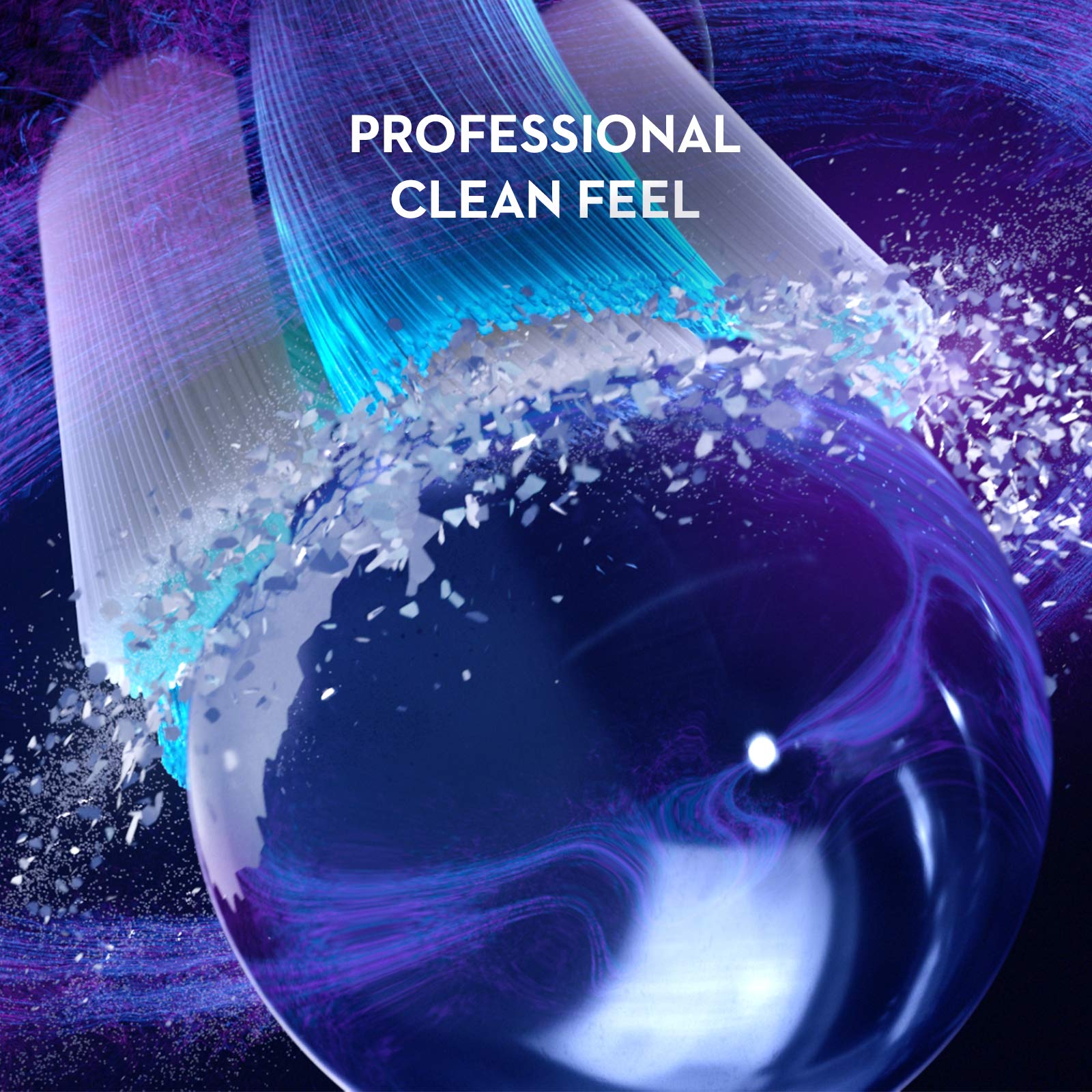 Oral-B iO Series 8 Electric Toothbrush with 2 Replacement Brush Heads, Violet Ametrine - Advanced Smart Toothbrush for Professional Dental Care at Home | Perfect for Travel & Daily Oral Hygiene