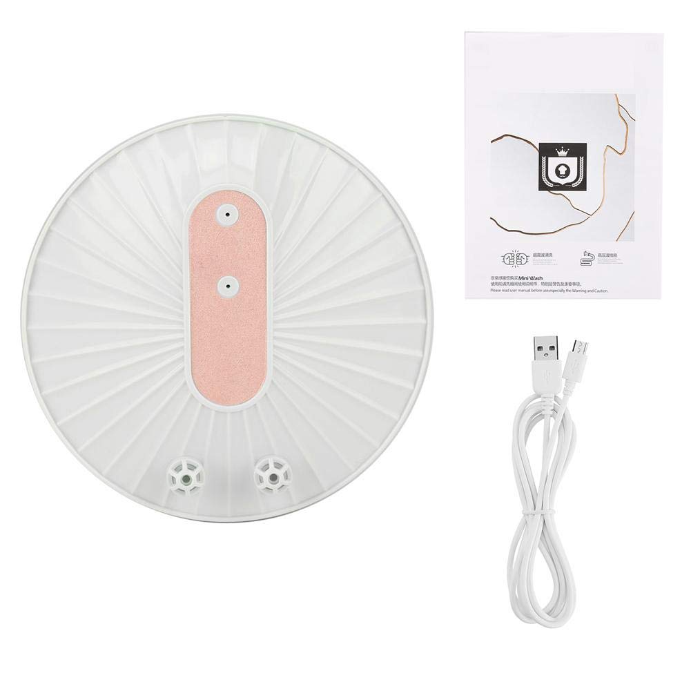 Portable Rechargeable Ultrasonic Dishwasher - Mini Multifunctional Kitchen Cleaner for Home, Travel & Camping (Pink) | Compact Dishwashing Solution for Small Spaces, Apartments & RVs
